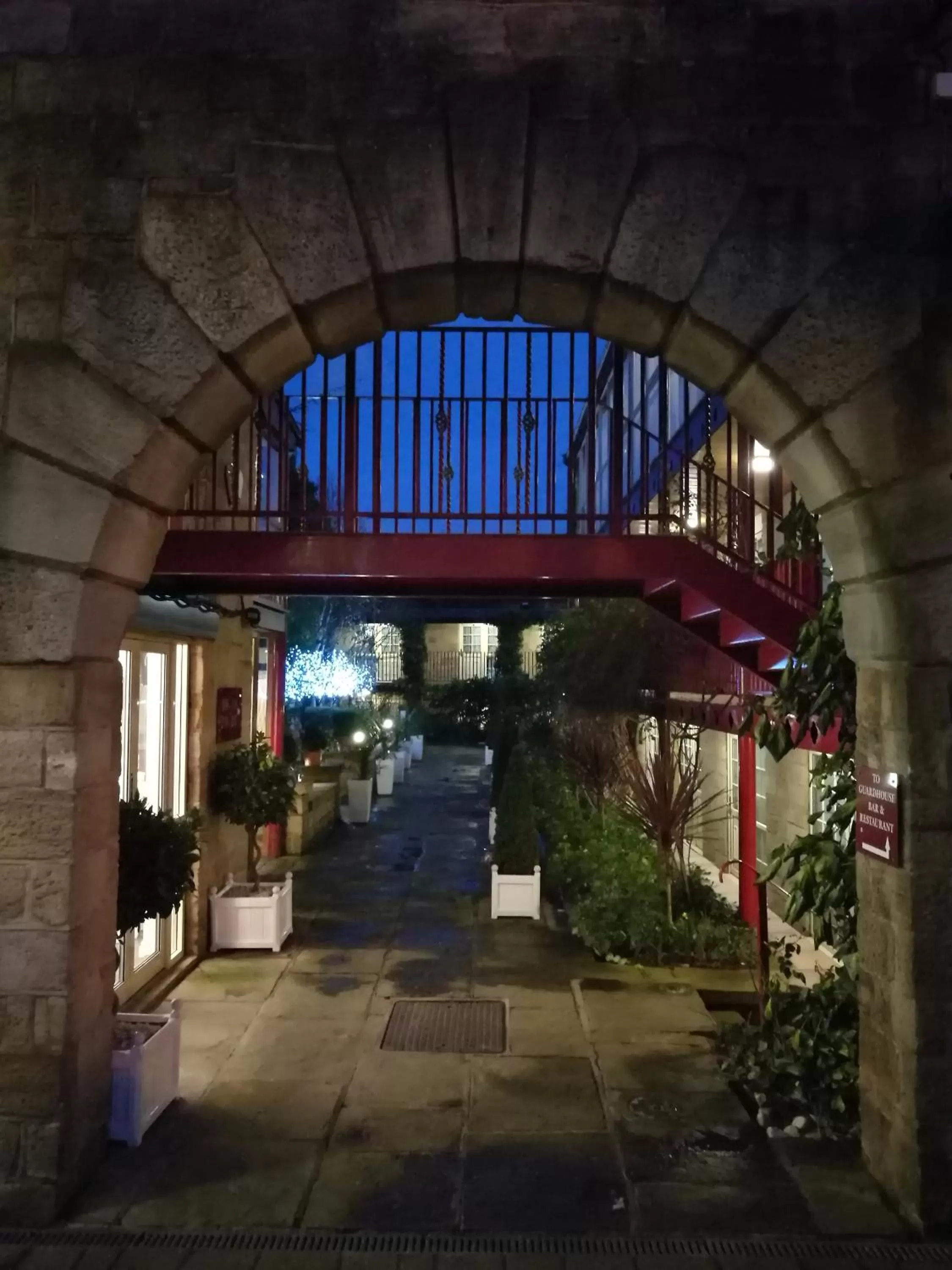 Garden view in Garrison Hotel