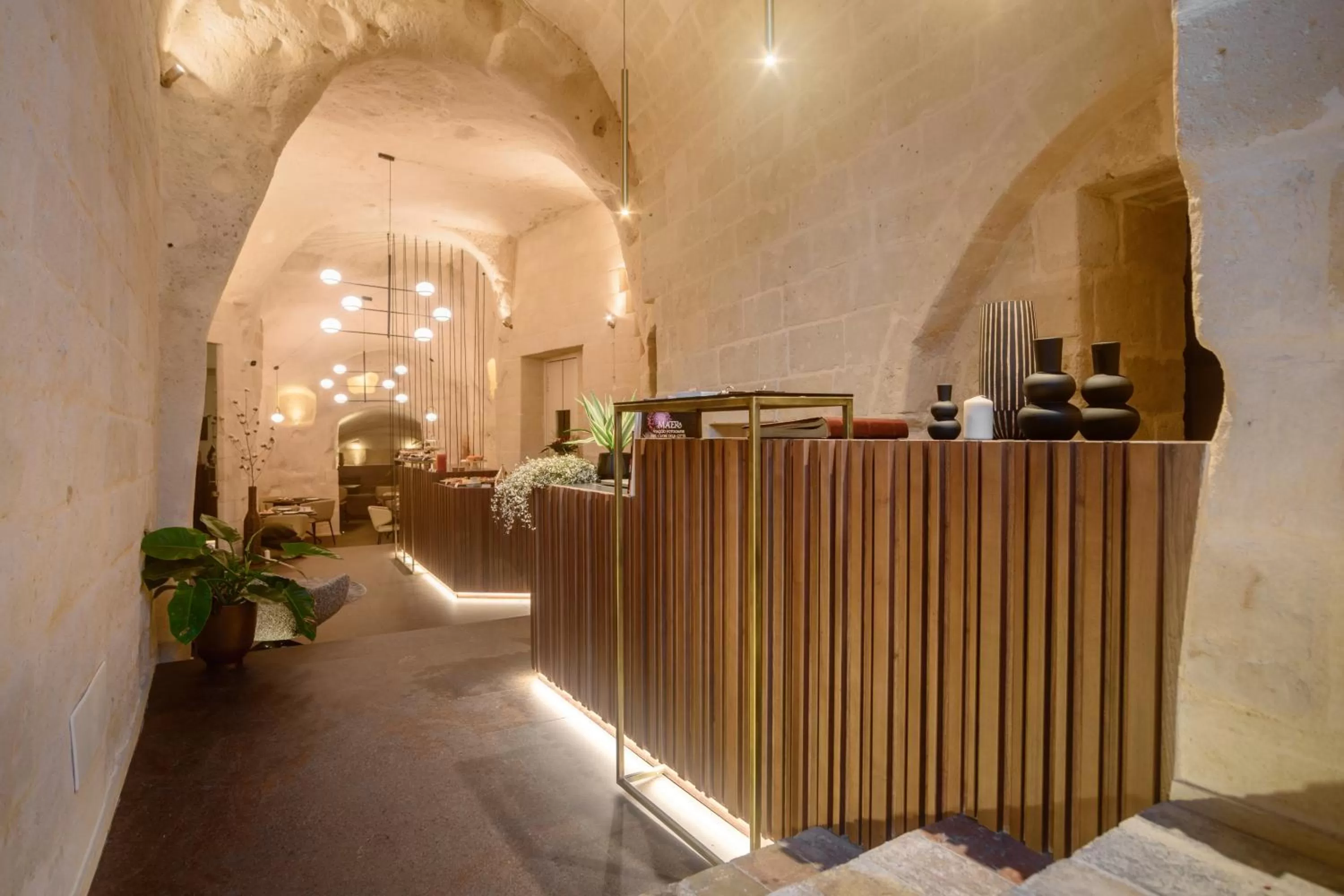 Lobby or reception in Le Malve Cave Retreat