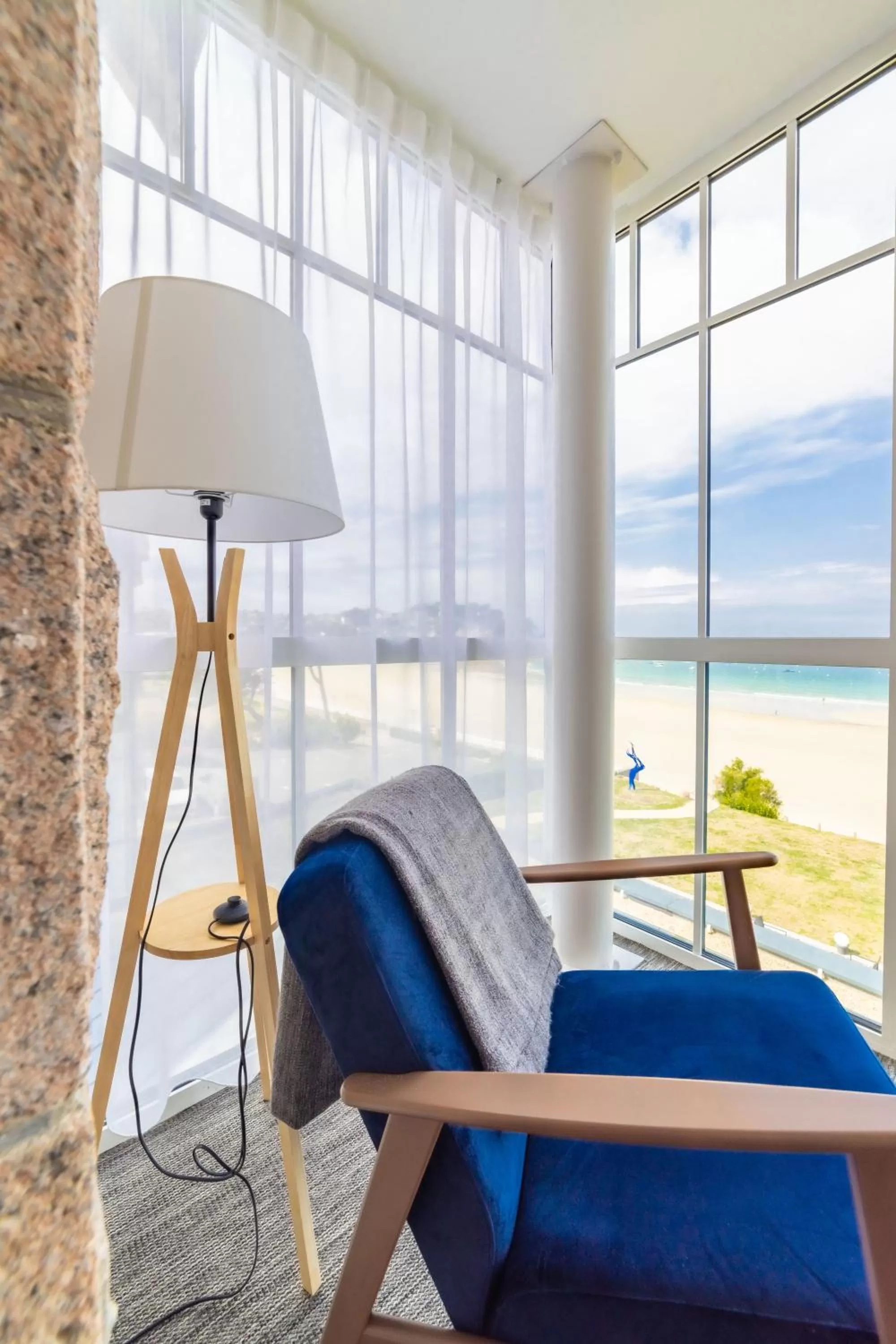 Seating area in Logis Hôtel Ker Mor