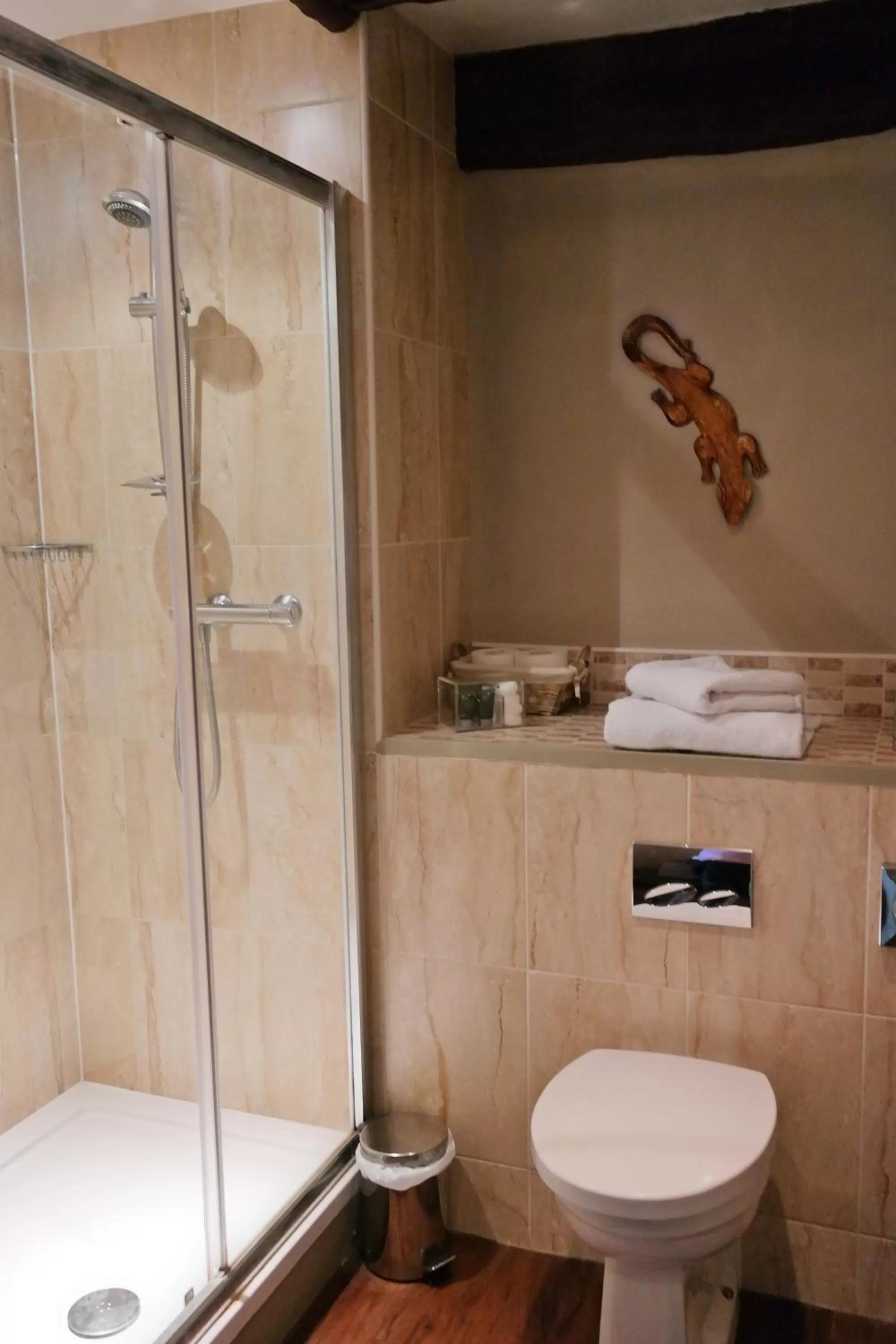 Shower in The Cross Keys