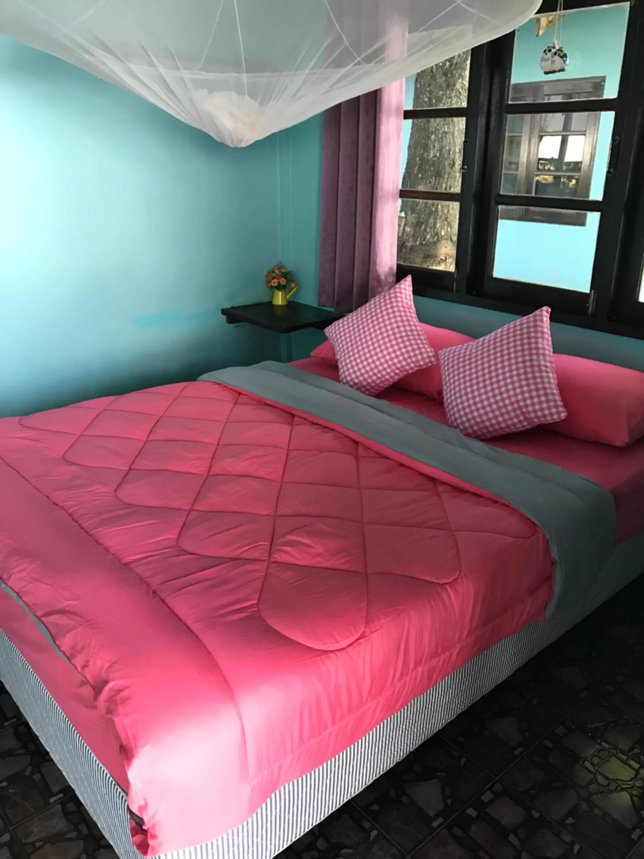 Bed in Blue Sky Resort