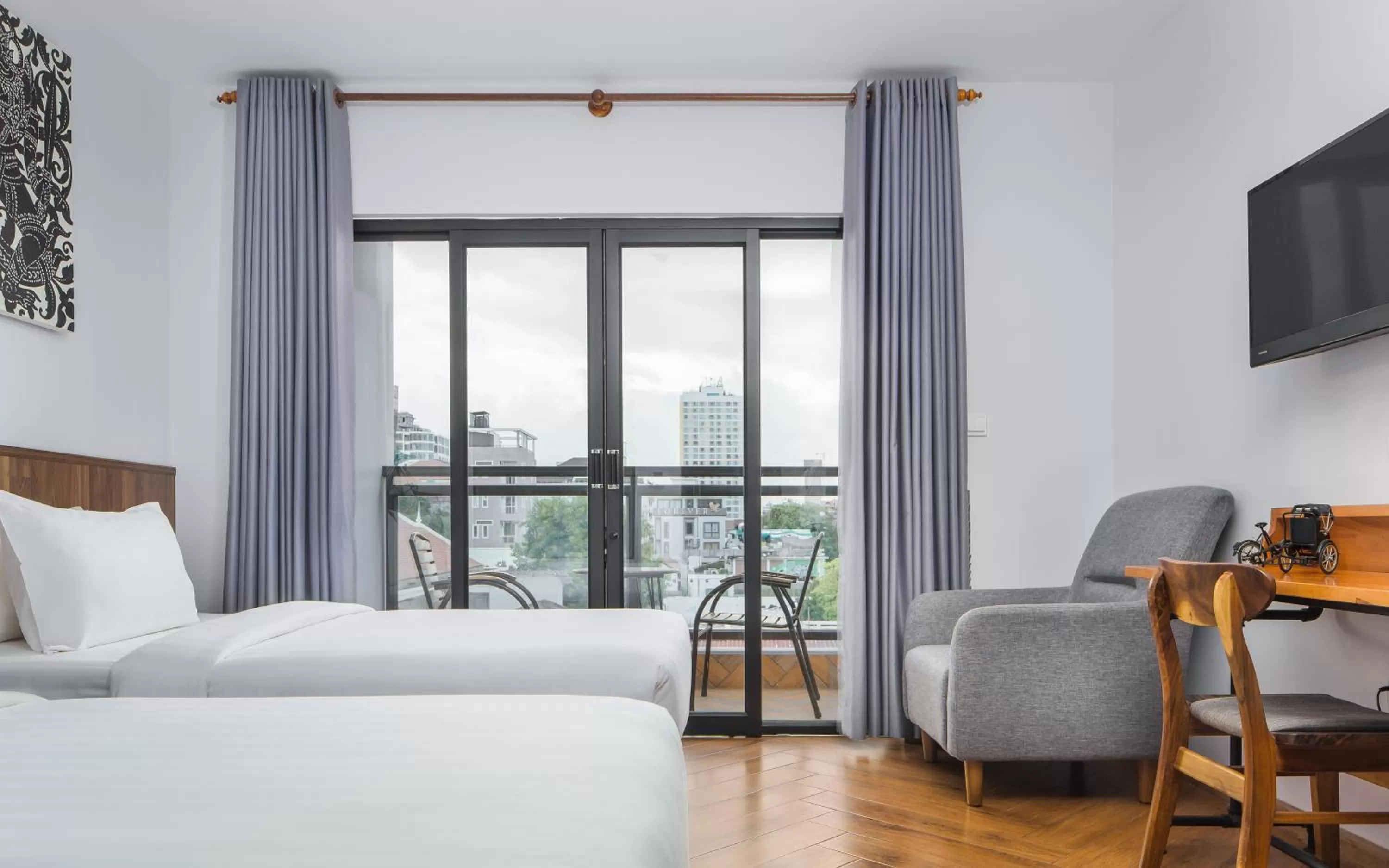 Bedroom, Bed in Phnom Penh 51 Hotel & Residences