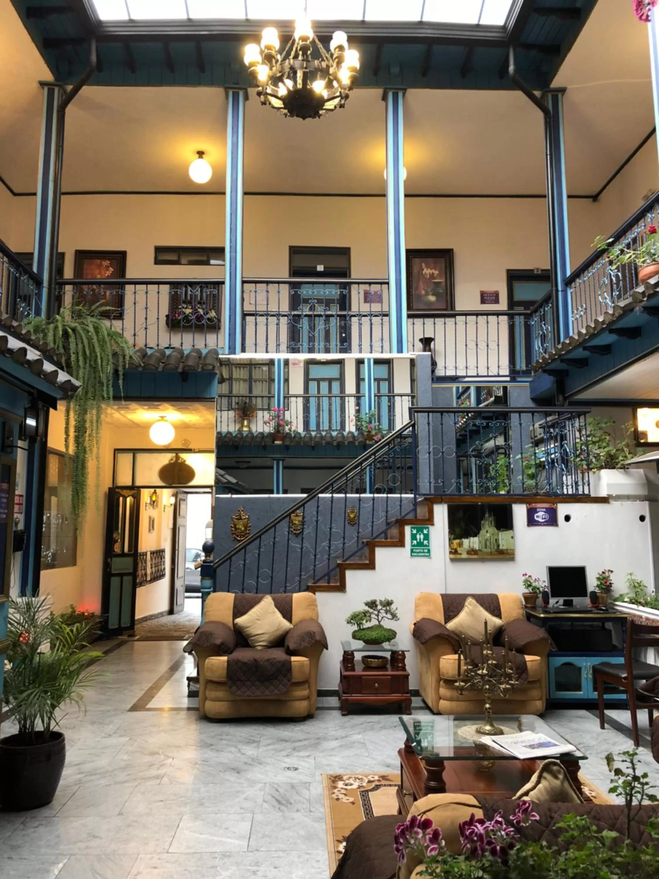 Lobby or reception in Hotel Montecarlo