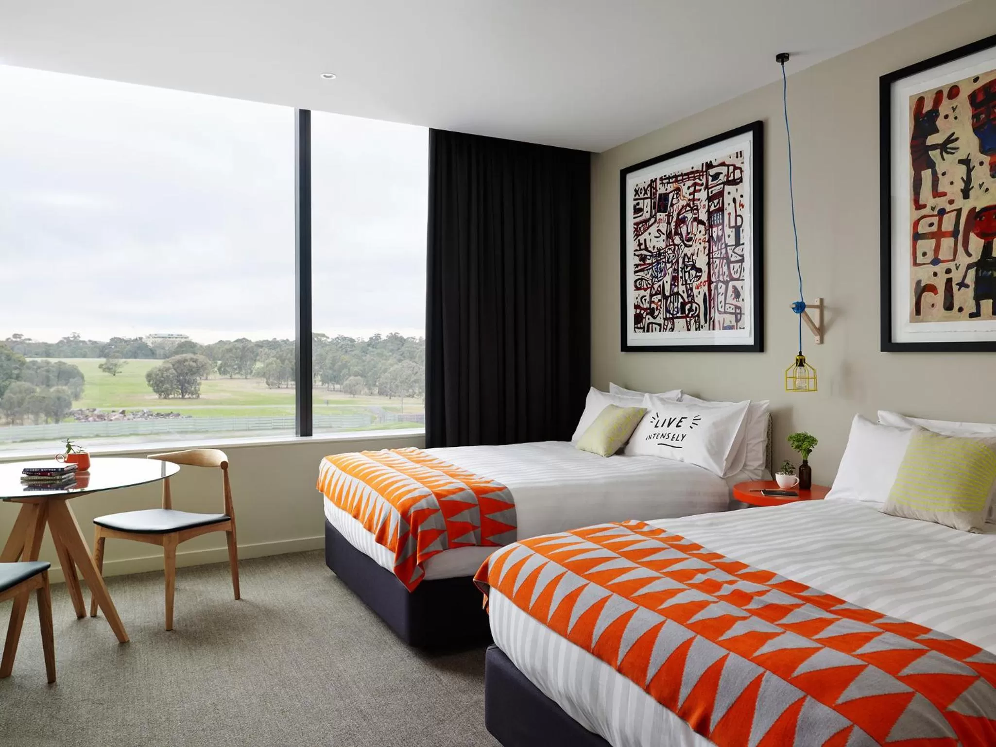 Bedroom, Bed in Art Series - The Larwill Studio