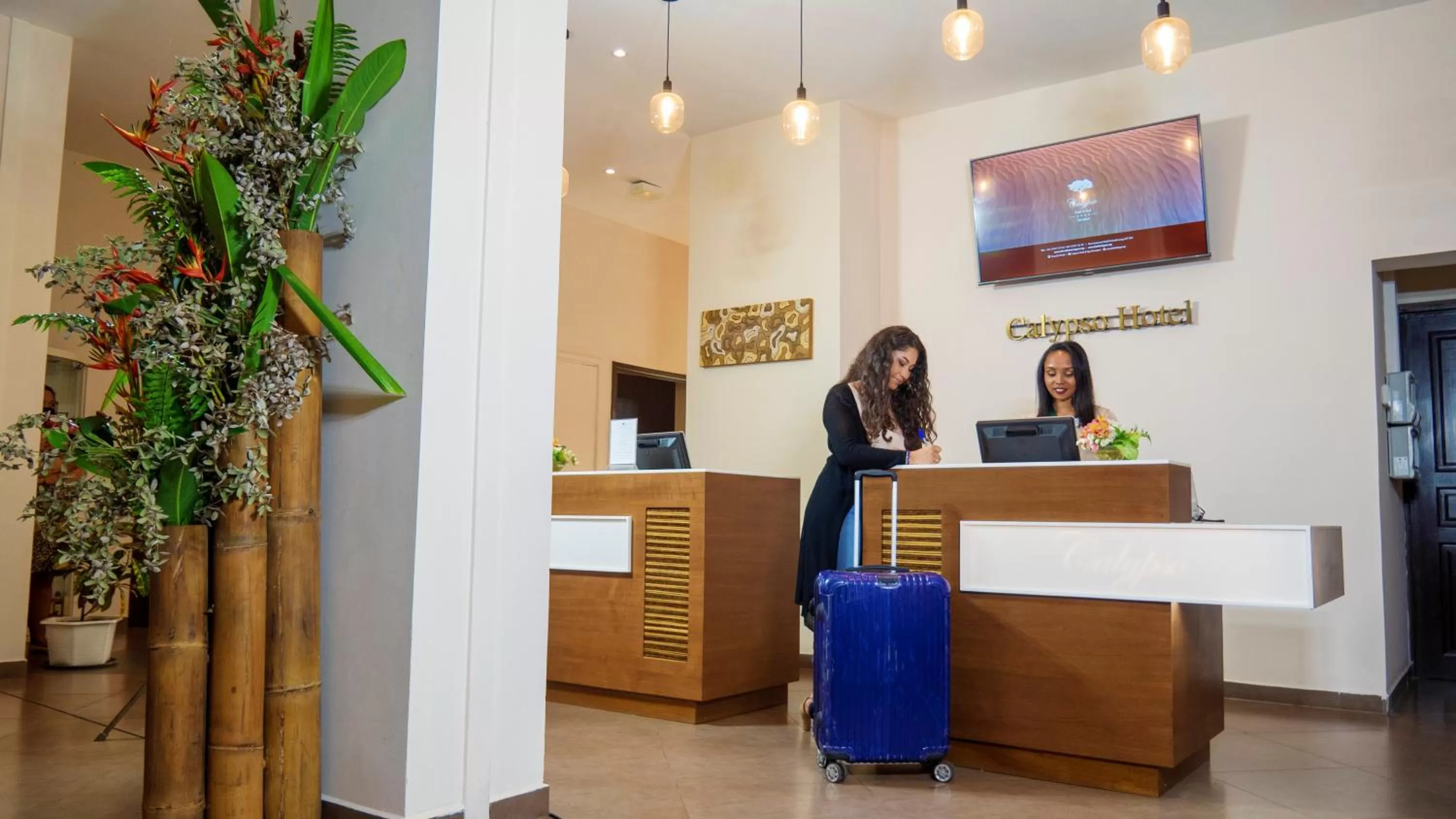 Lobby or reception in Calypso Hôtel