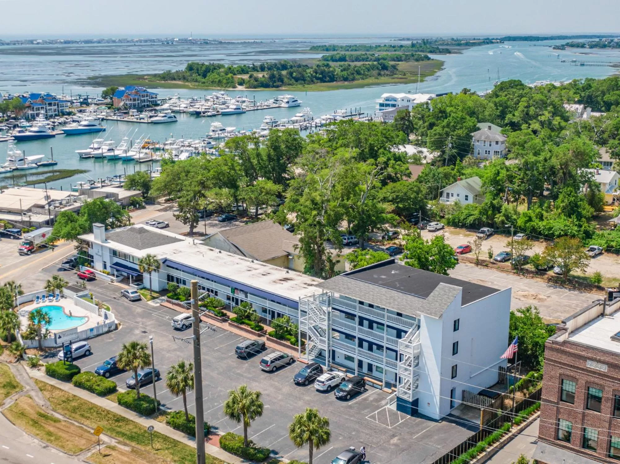 Property building, Bird's-eye View in The Waterway Pet Friendly by Carolina Retreats