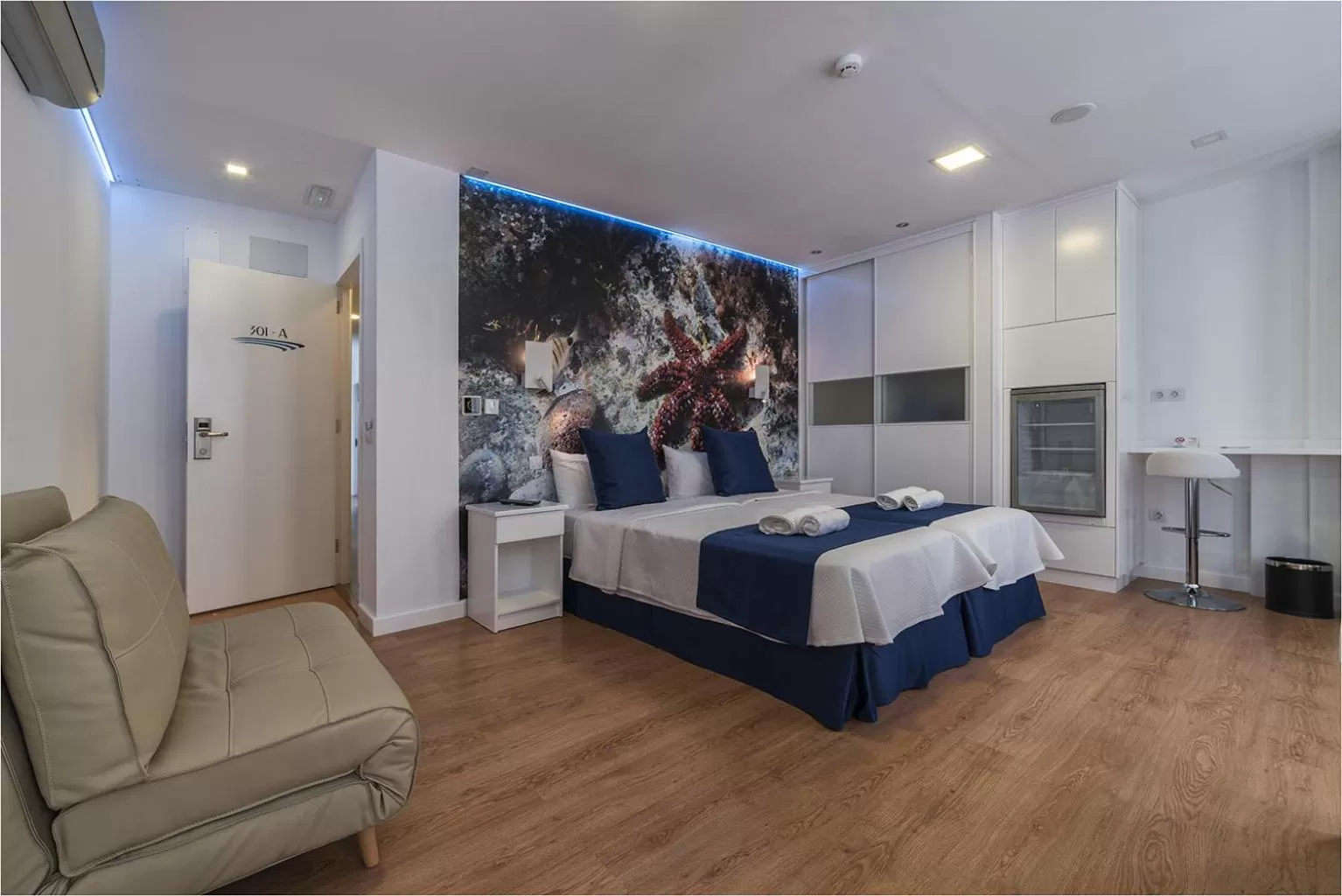 Bed in Hotel Ciudad del Mar