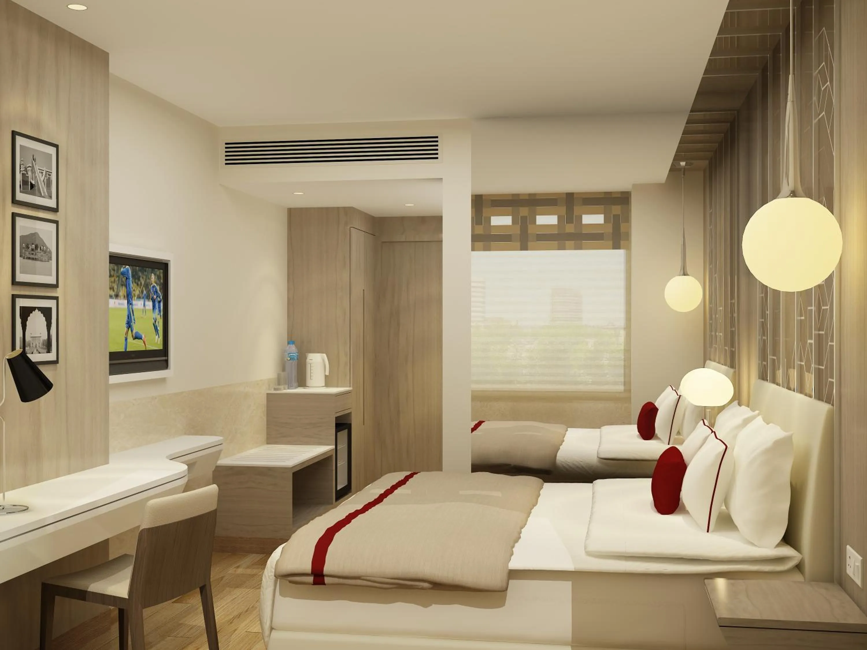 Photo of the whole room, Bed in Days Hotel Jaipur Tonk Road By Wyndham