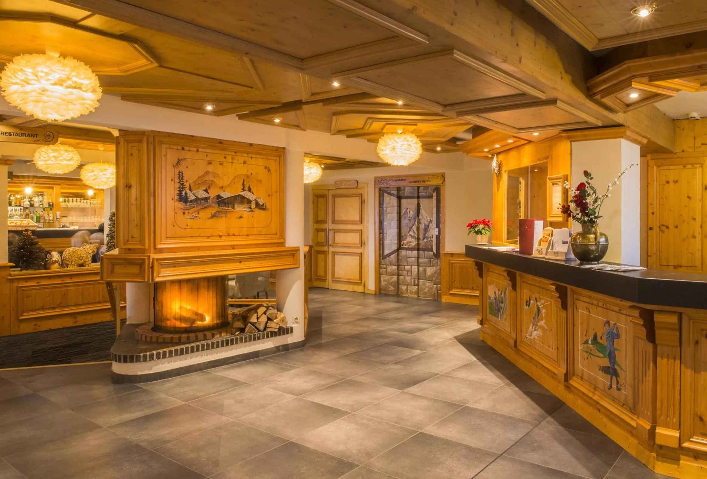 Lobby or reception in Hotel le Petit Dru