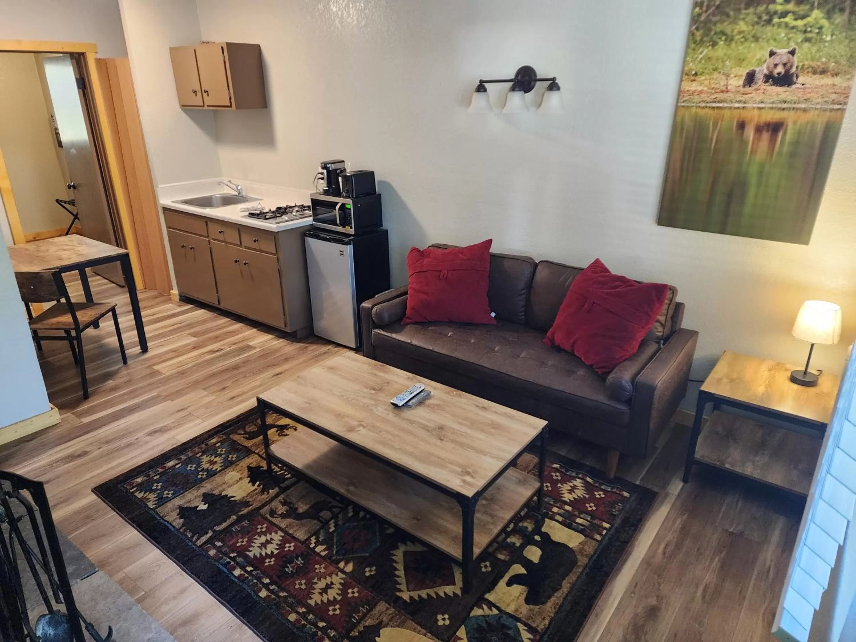 Seating area in Black Forest Lodge