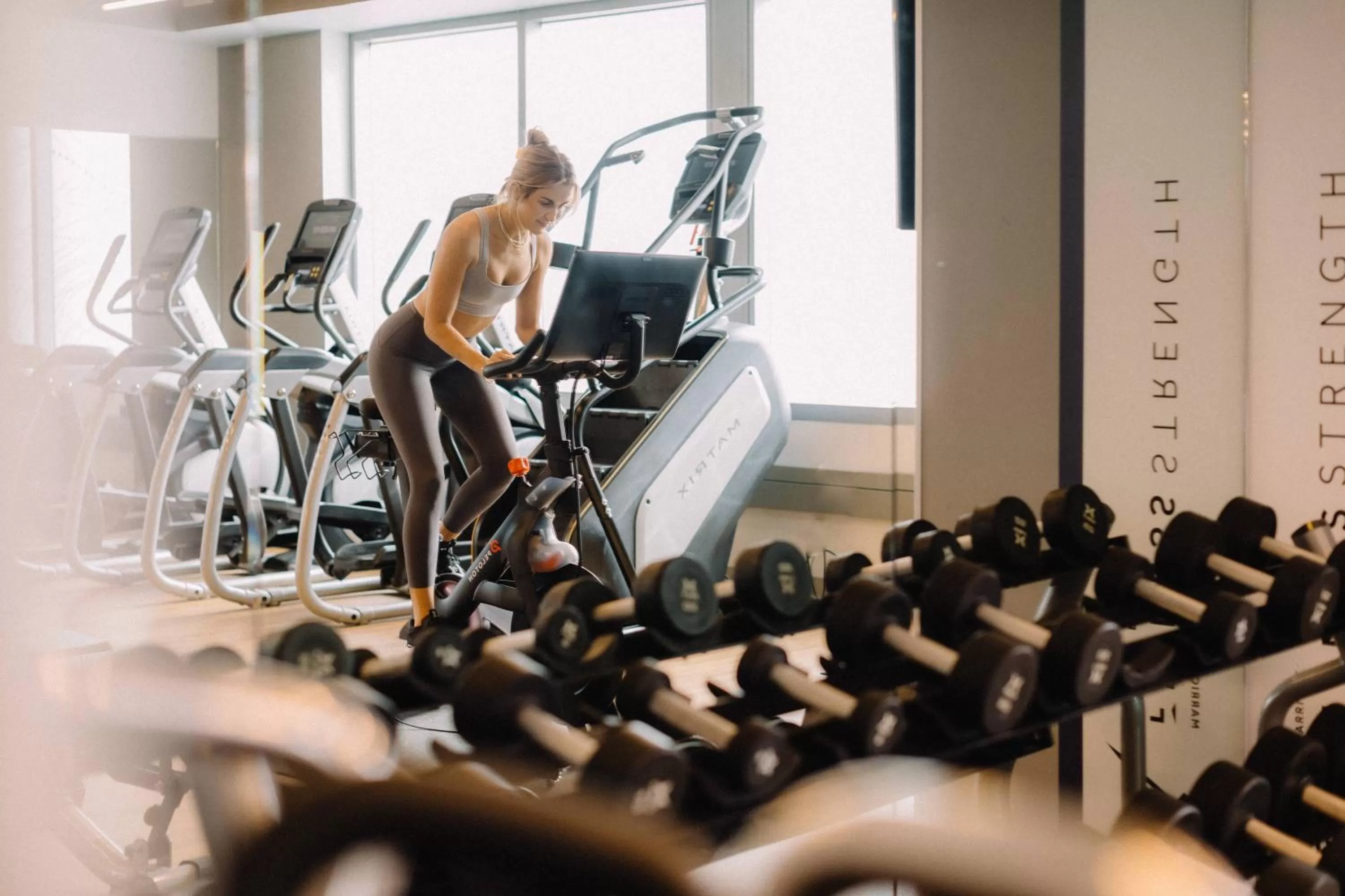 Fitness centre/facilities in San Jose Marriott