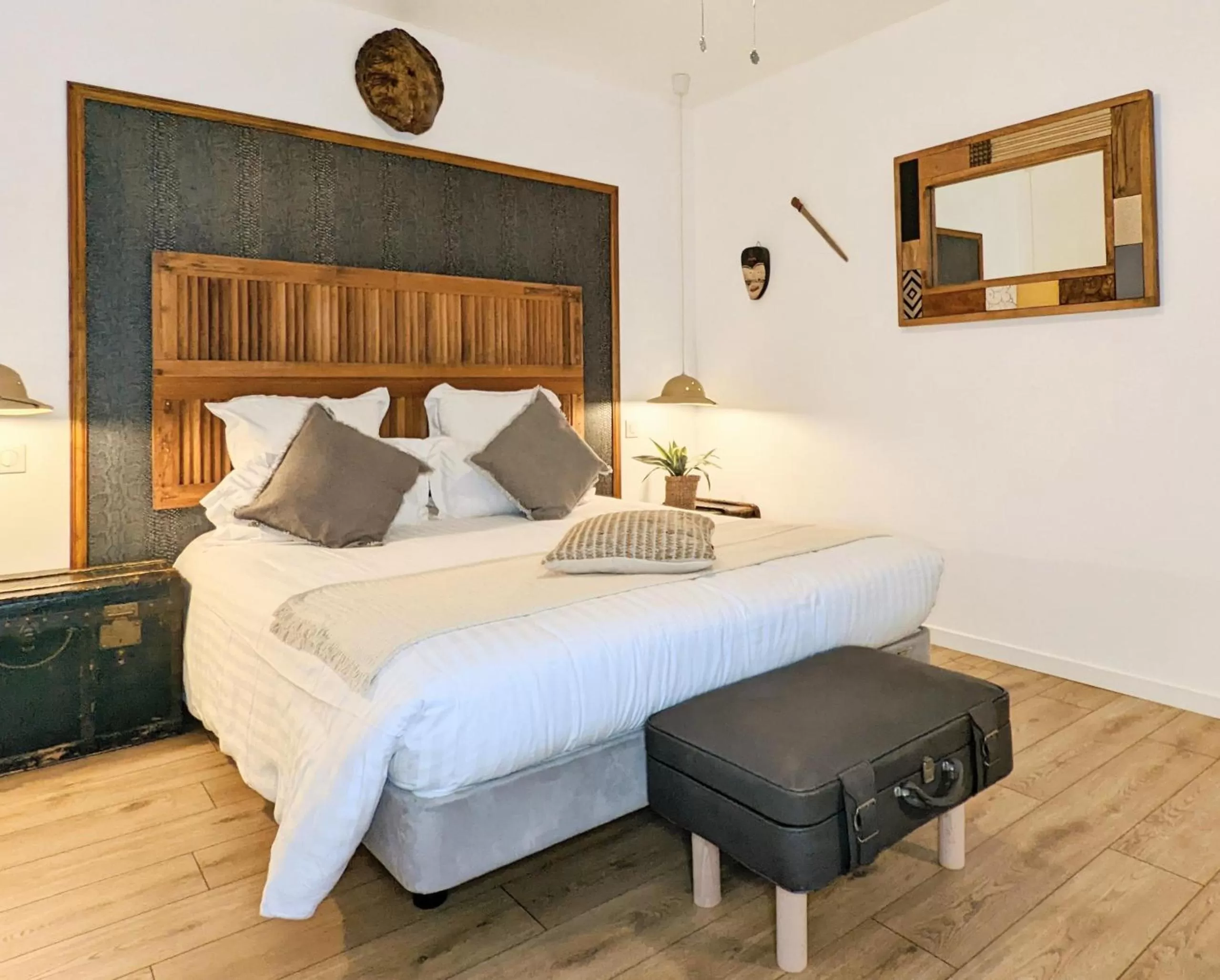 Bedroom, Bed in Chambres d'Hôtes La Filature