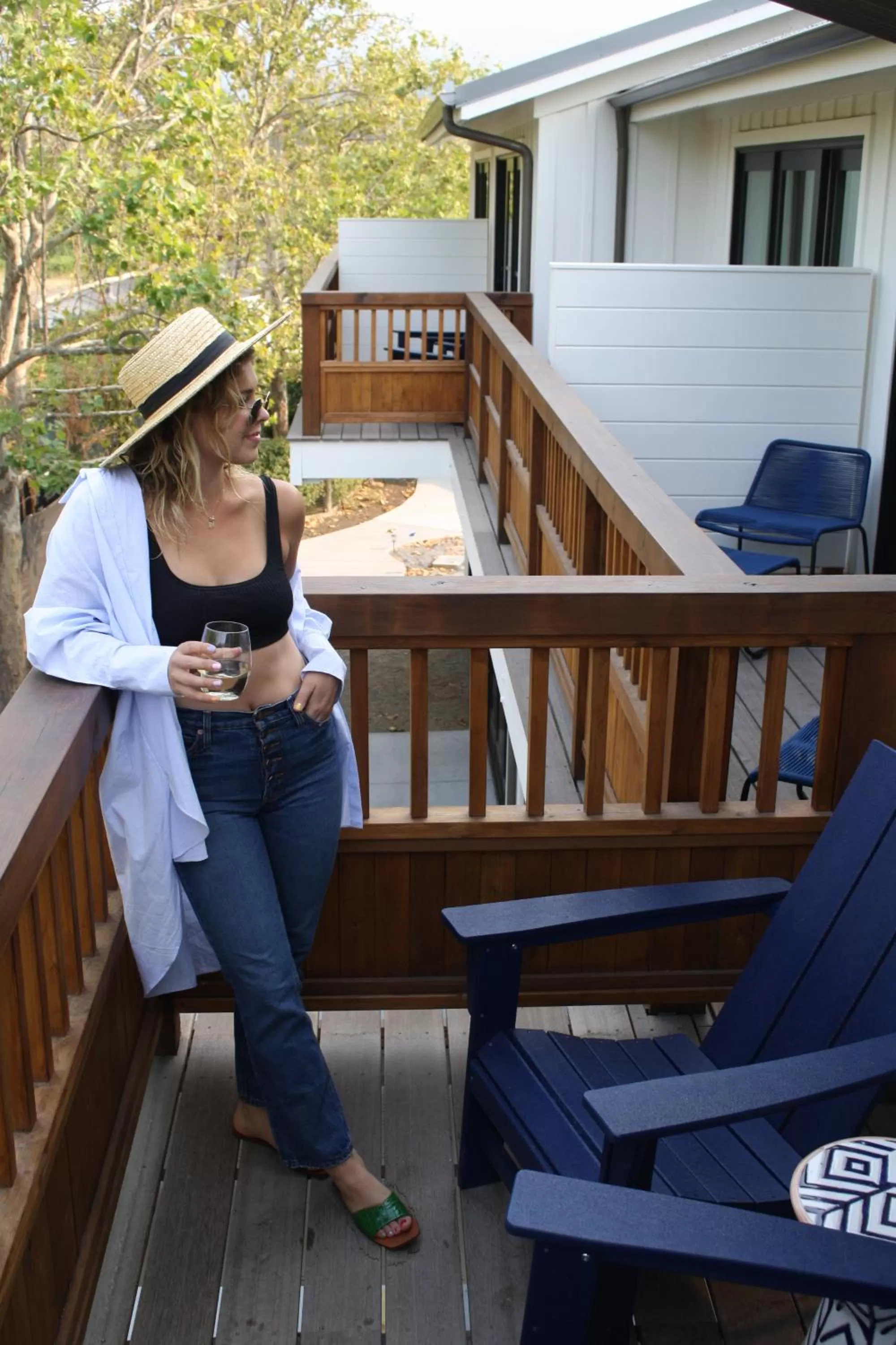 Patio in Calistoga Motor Lodge and Spa