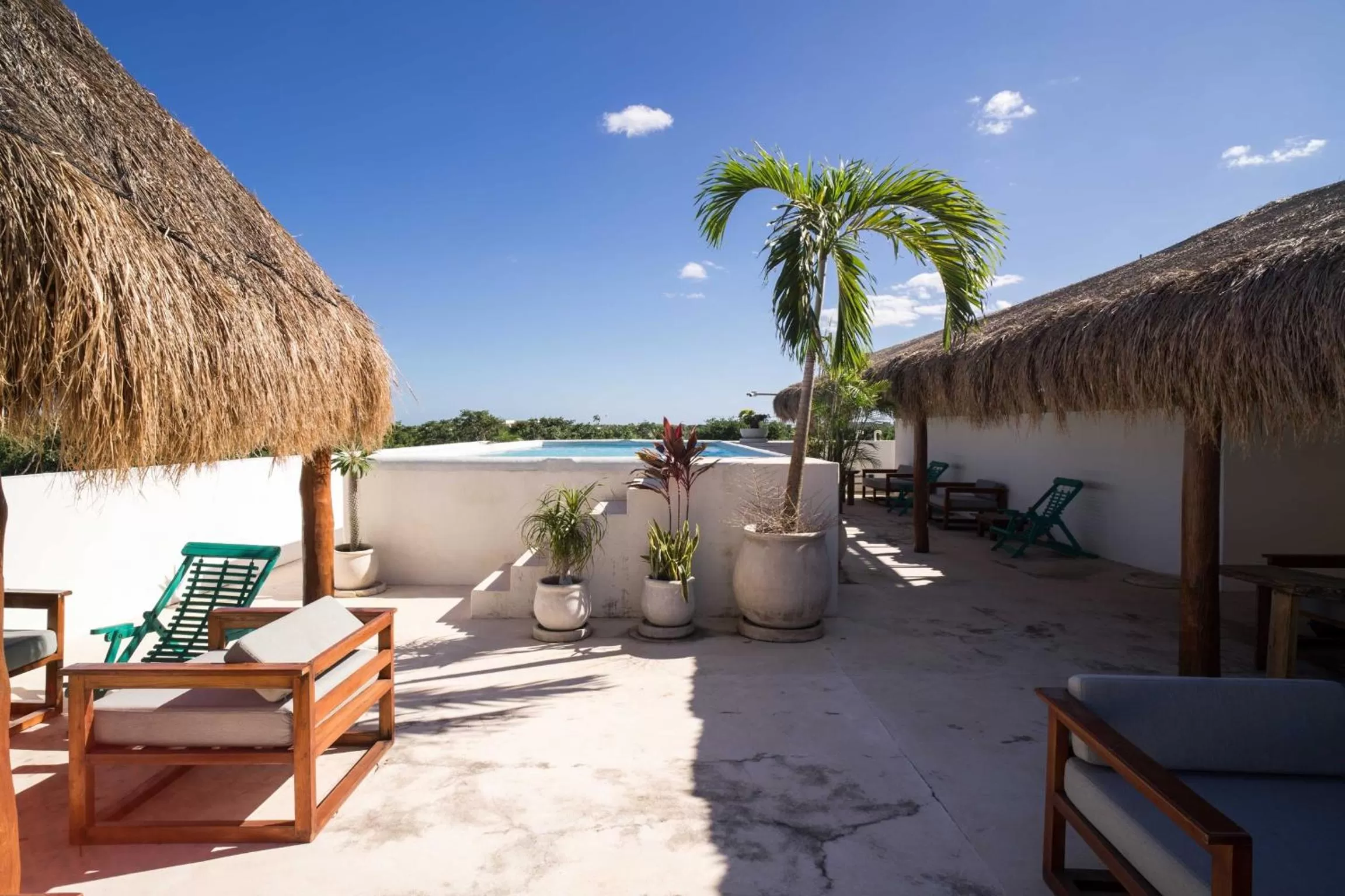 Solarium in Caliza Tulum Hotel