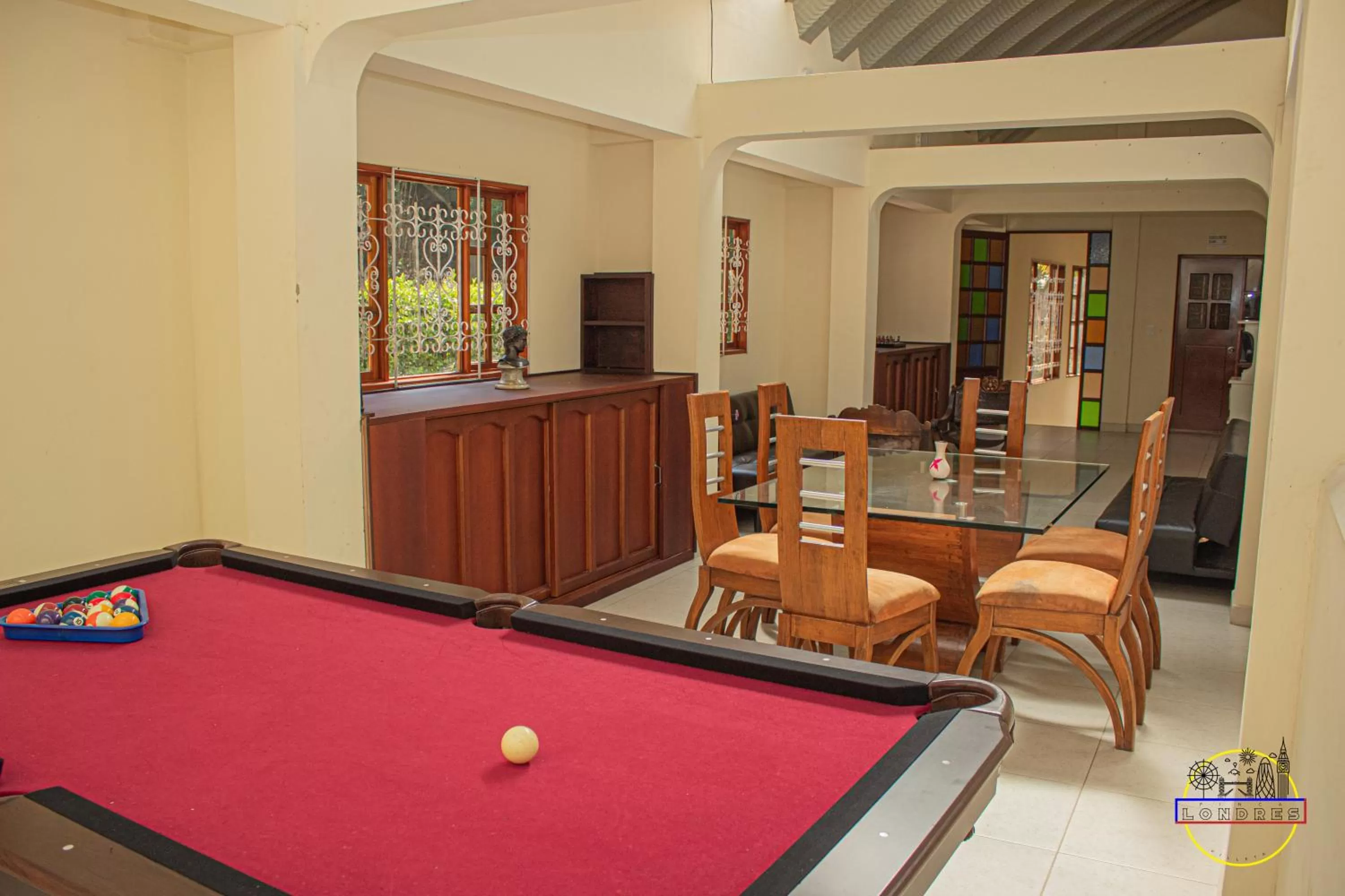 Billiard in Hotel Finca Londres