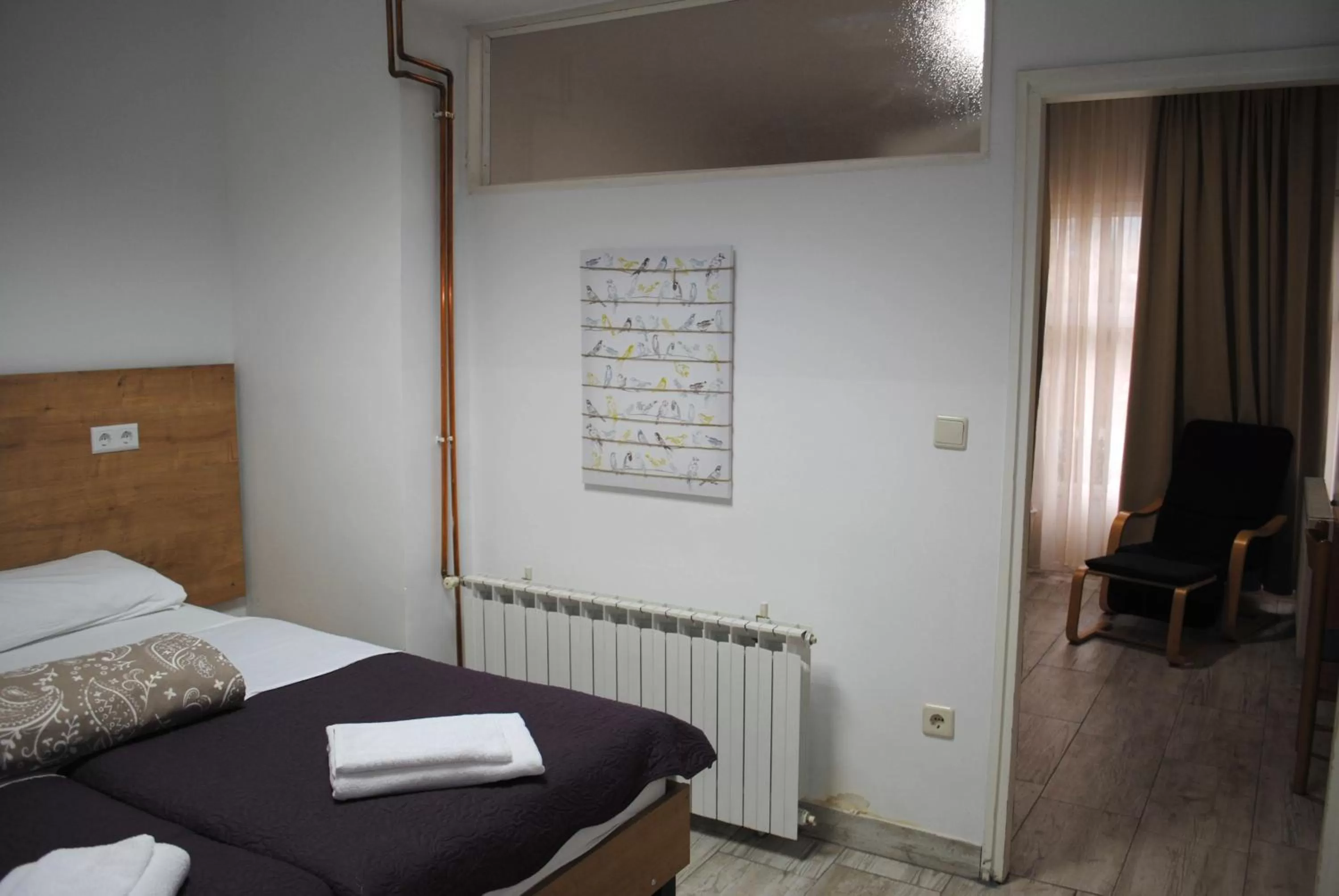 Bedroom, Bed in Hotel Fala Zagreb