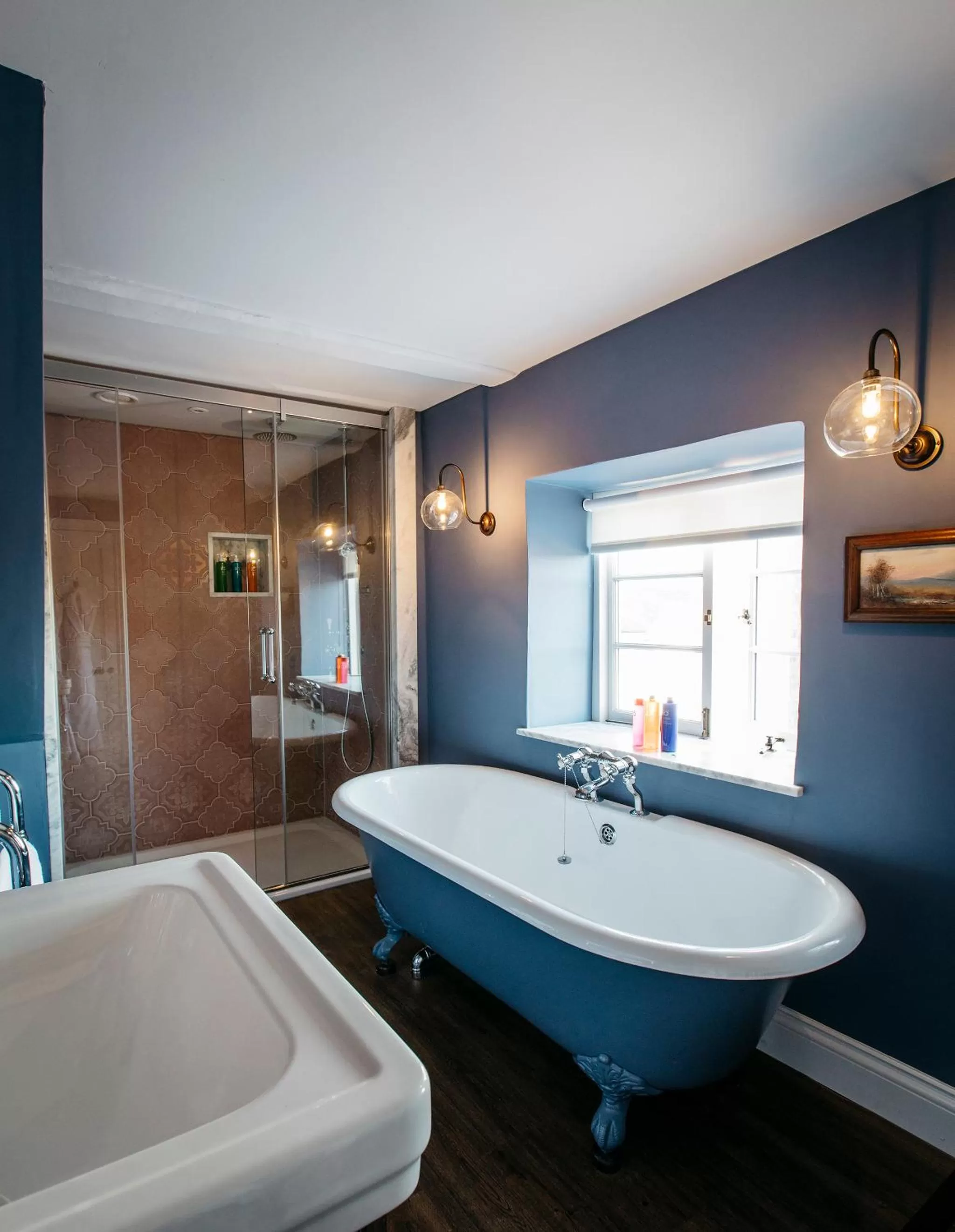 Shower in The Bower House, Restaurant & Rooms