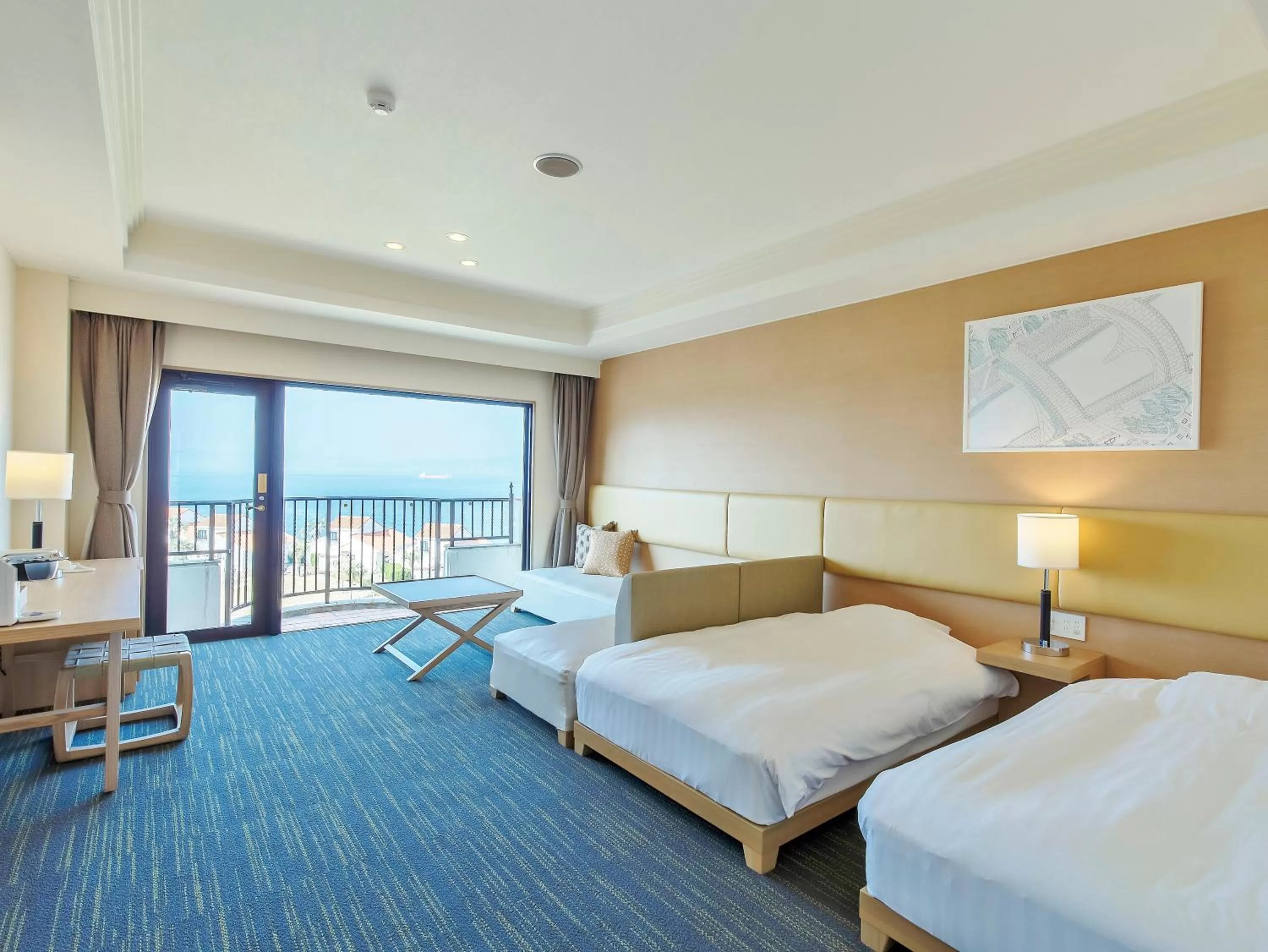 Photo of the whole room, Bed in i + Land Nagasaki