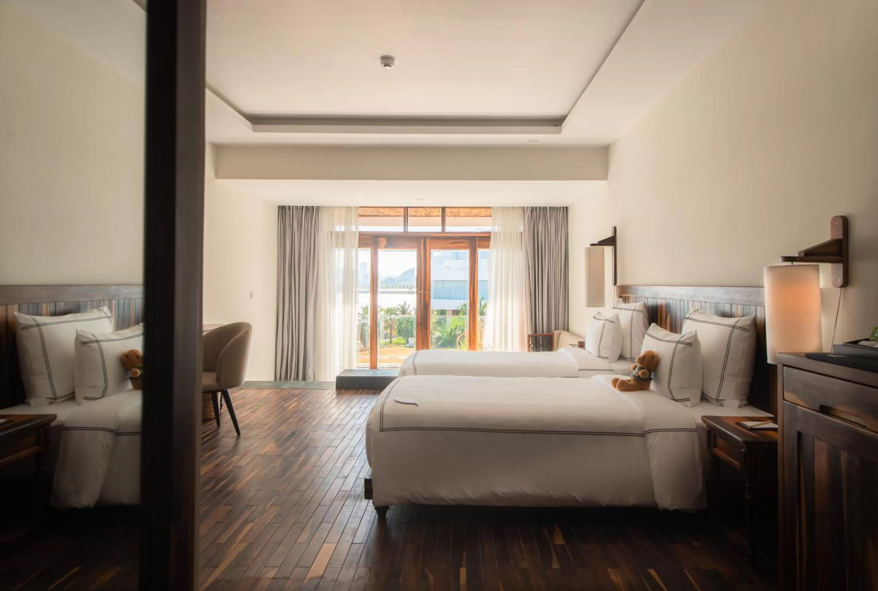 Bed in Alibu Resort Nha Trang