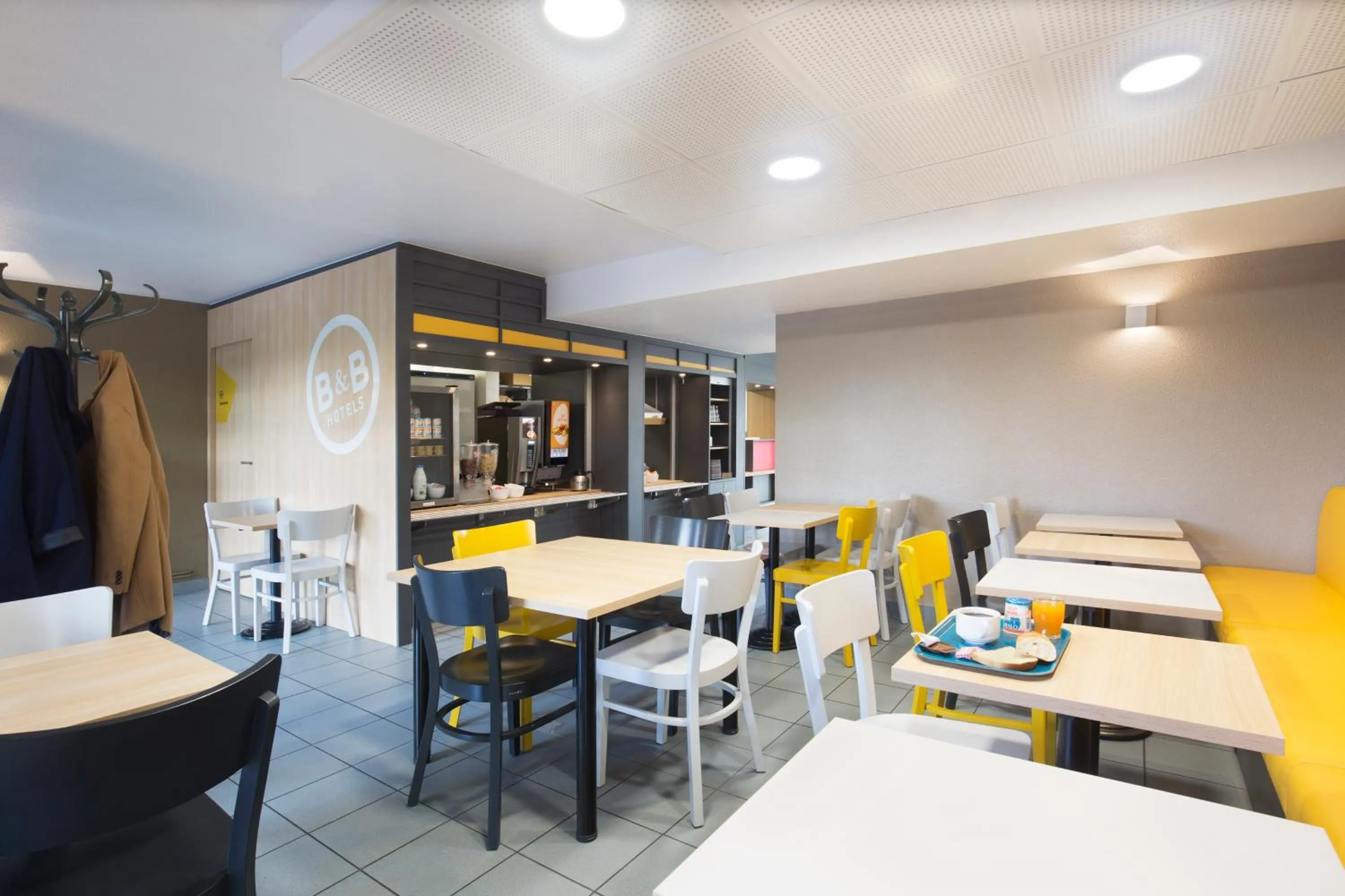 Buffet breakfast in B&B HOTEL Lyon St Priest