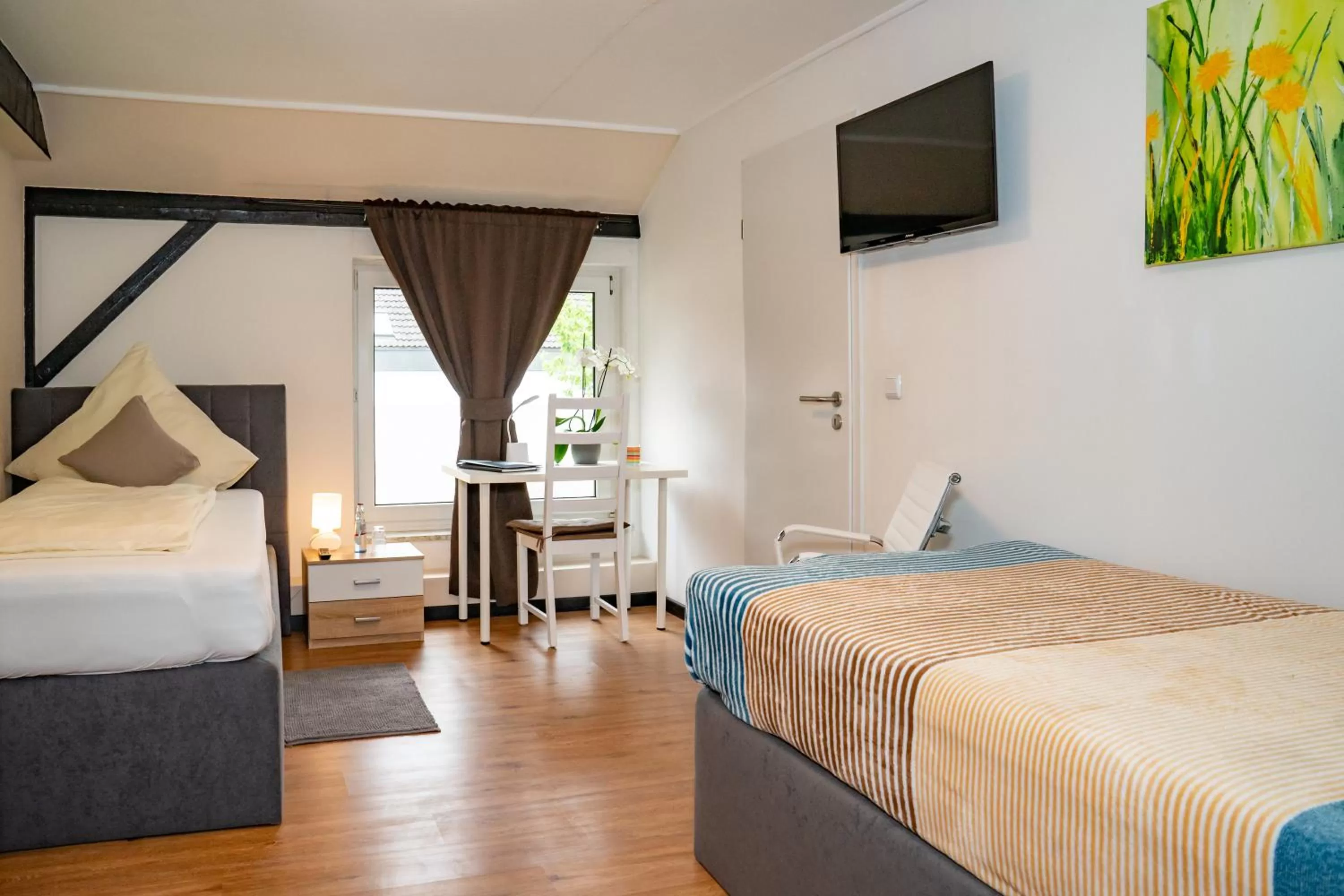 Bedroom, Bed in Landhaus Pohlhof