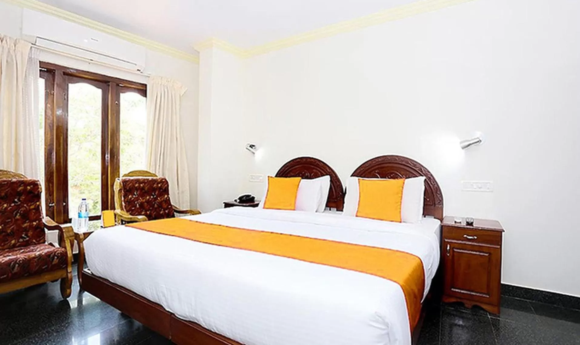 View (from property/room), Bed in FabHotel Wateredge Beach Resort - 200m from Samudra Beach Park