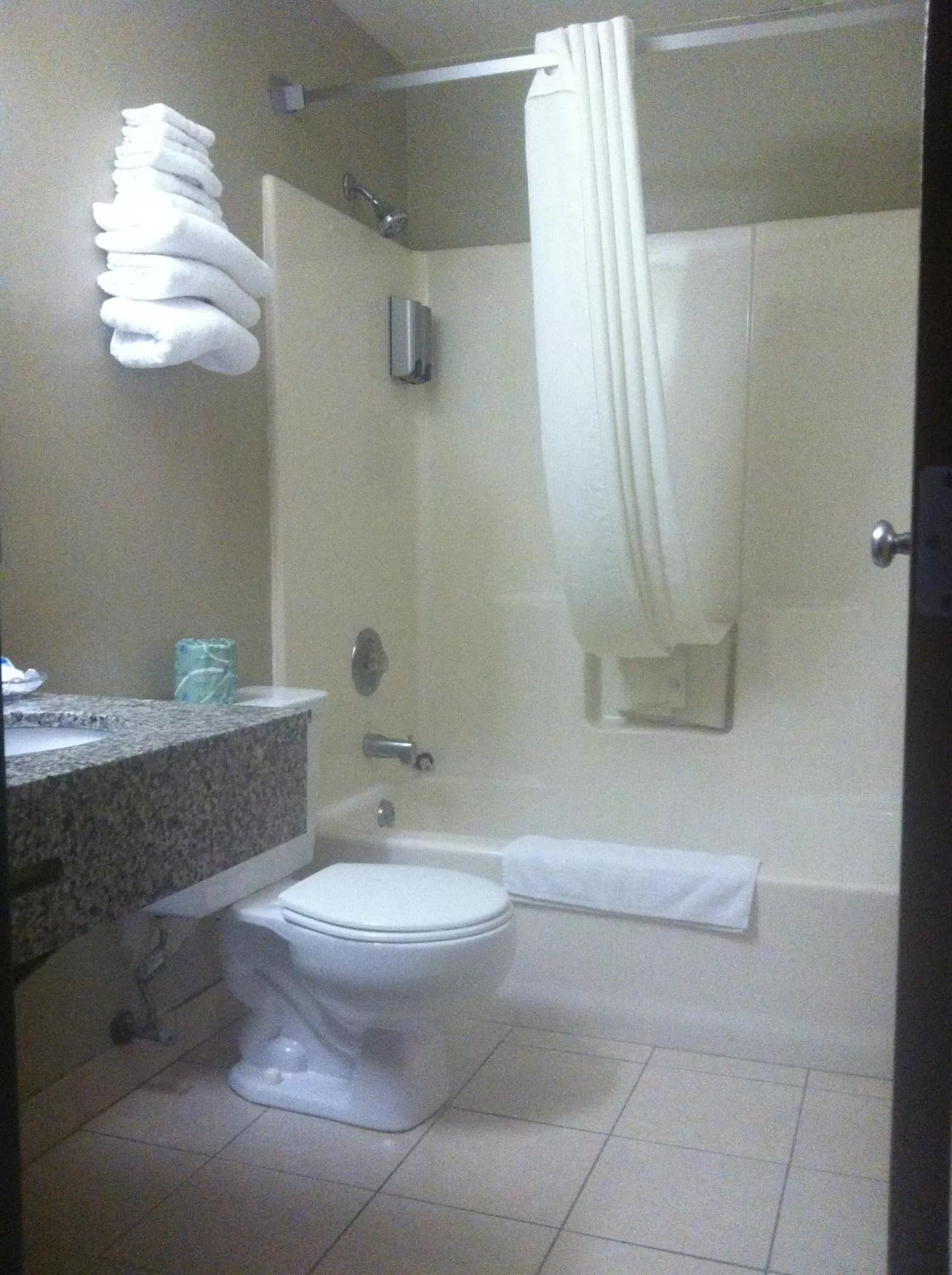 Shower in Super 8 by Wyndham Bridgeview/Chicago Area