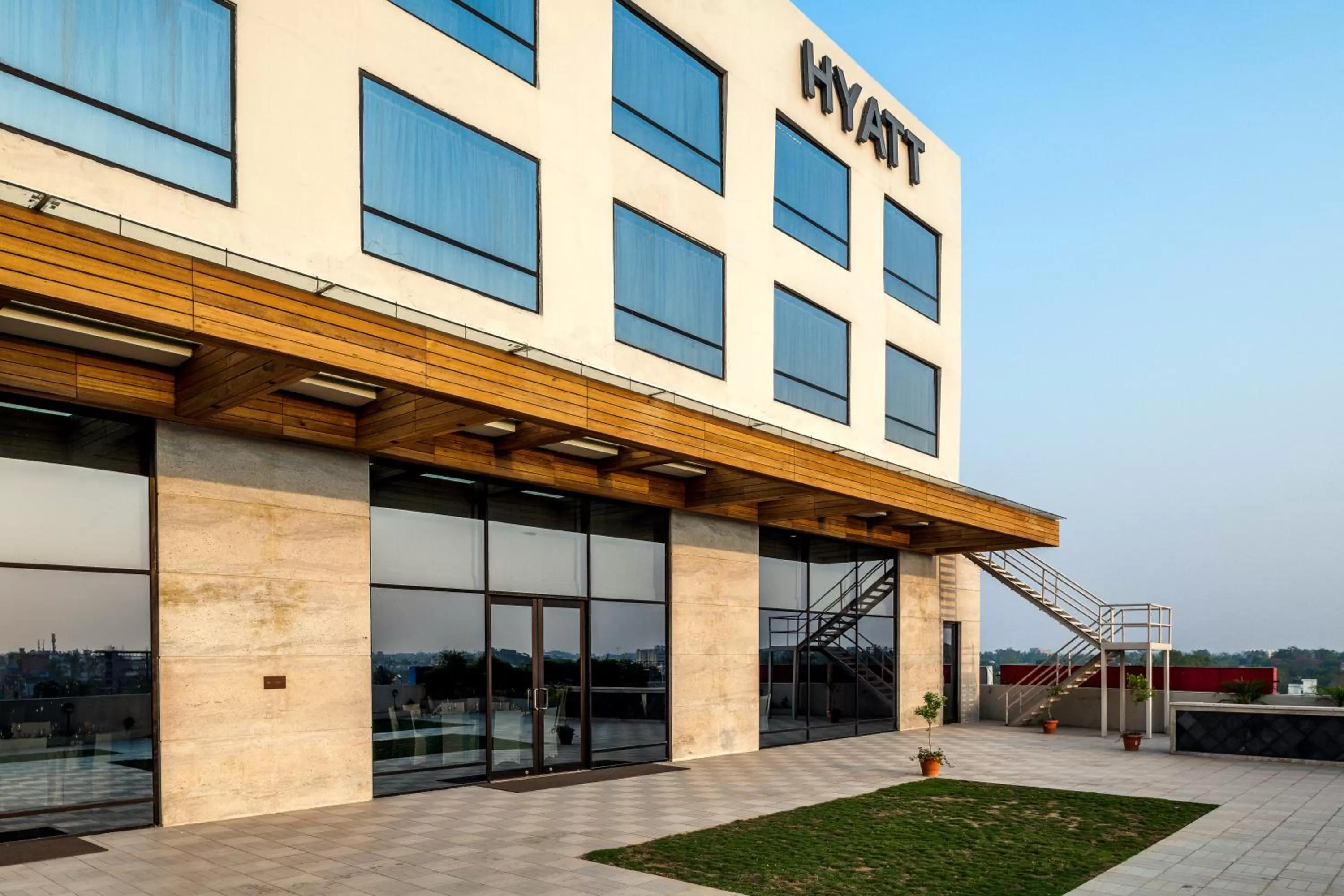 Facade/entrance in Hyatt Raipur