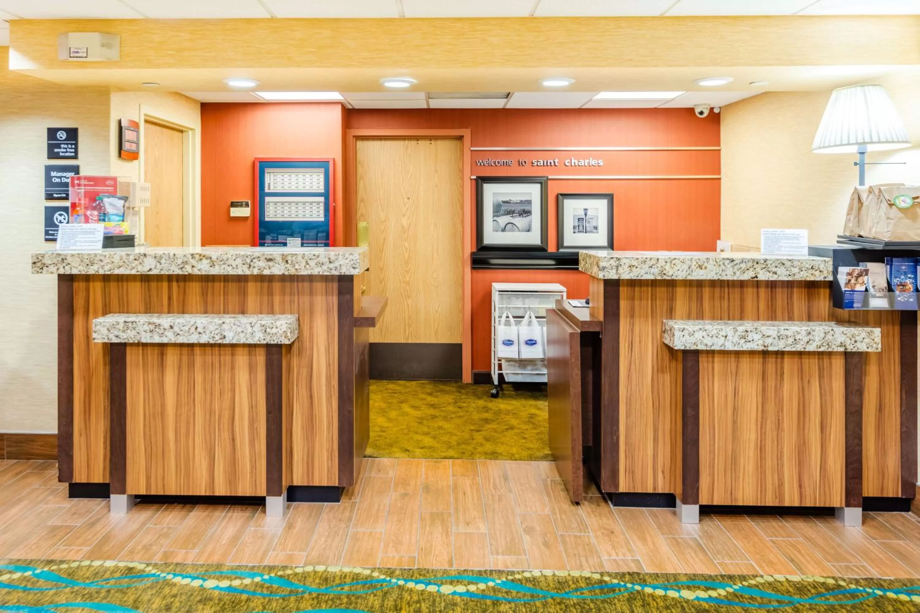 Lobby or reception in Hampton Inn St Charles St Peters