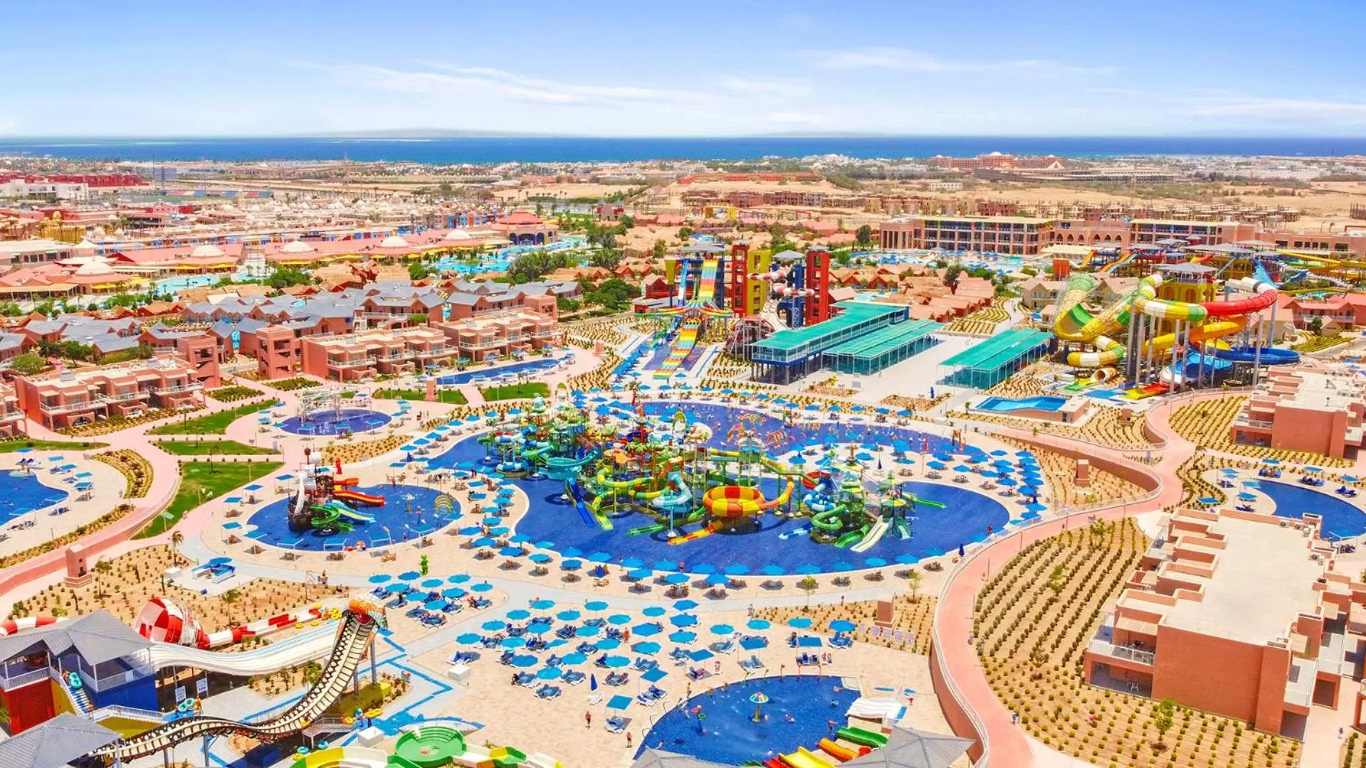 Bird's eye view in Pickalbatros Jungle Aqua Park - Neverland Hurghada