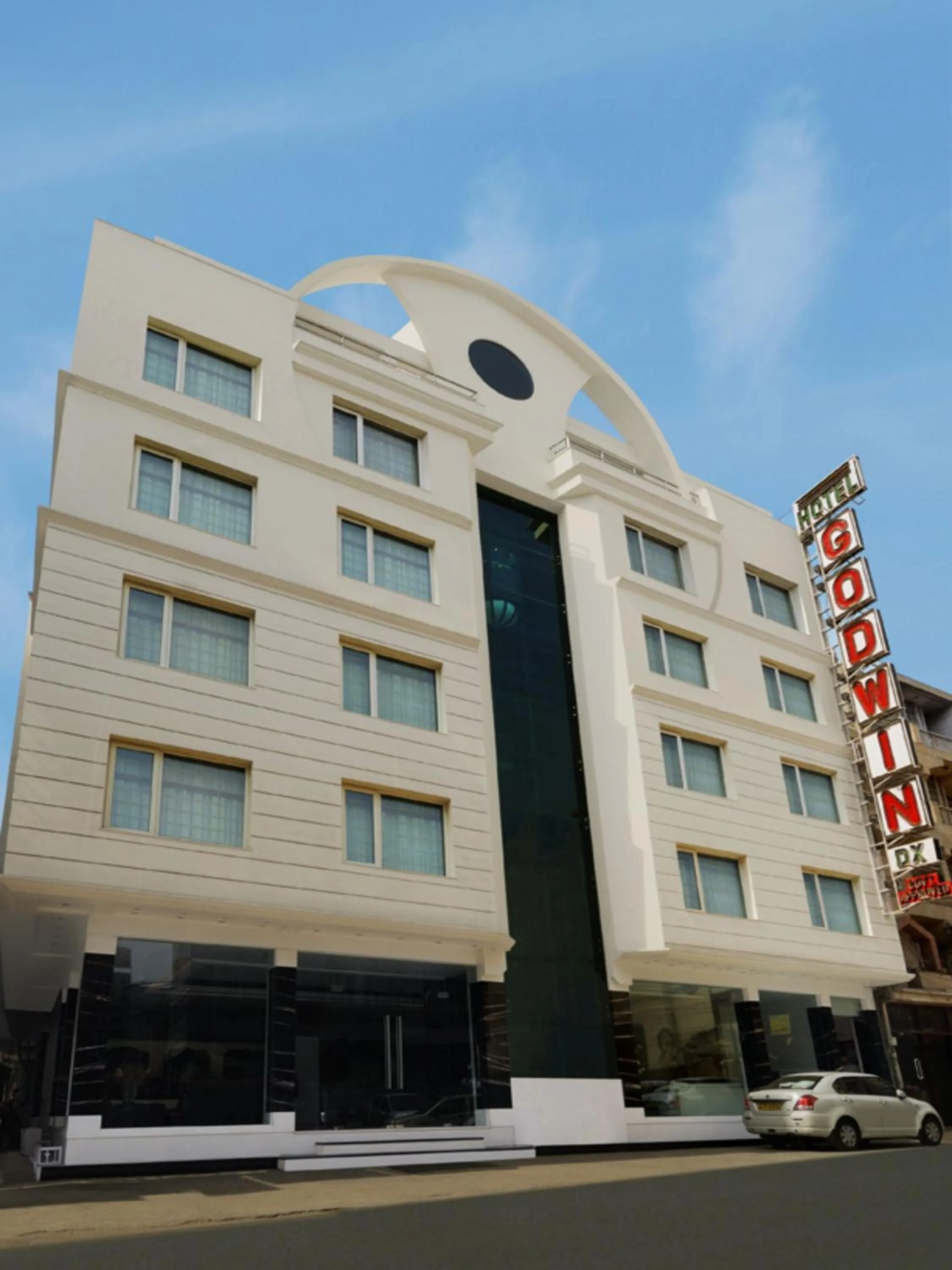Facade/entrance, Property Building in Hotel GODWIN DELUXE - New Delhi Railway Station - Paharganj
