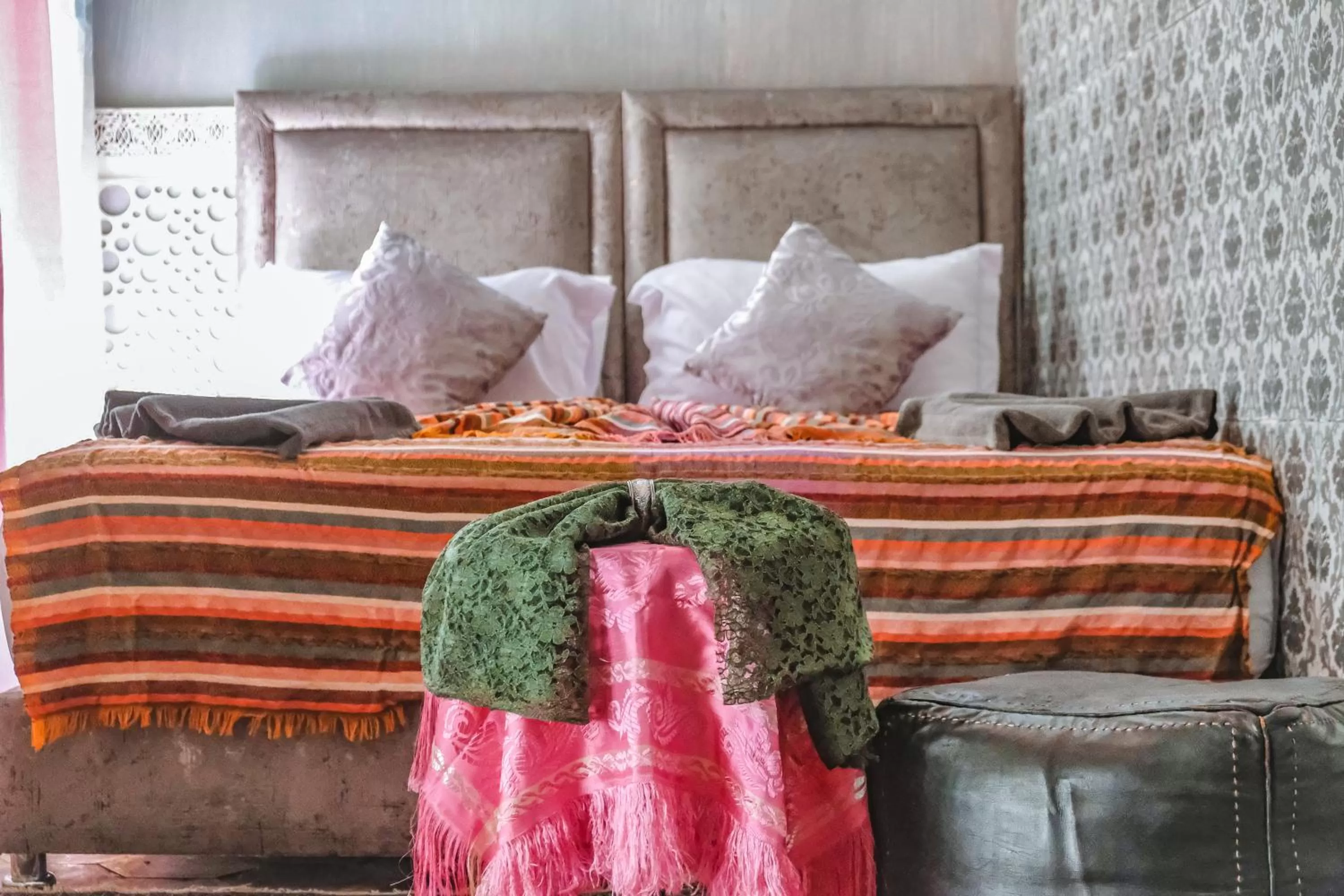 Bed in Héritage Lalla Aicha Hotel & Spa