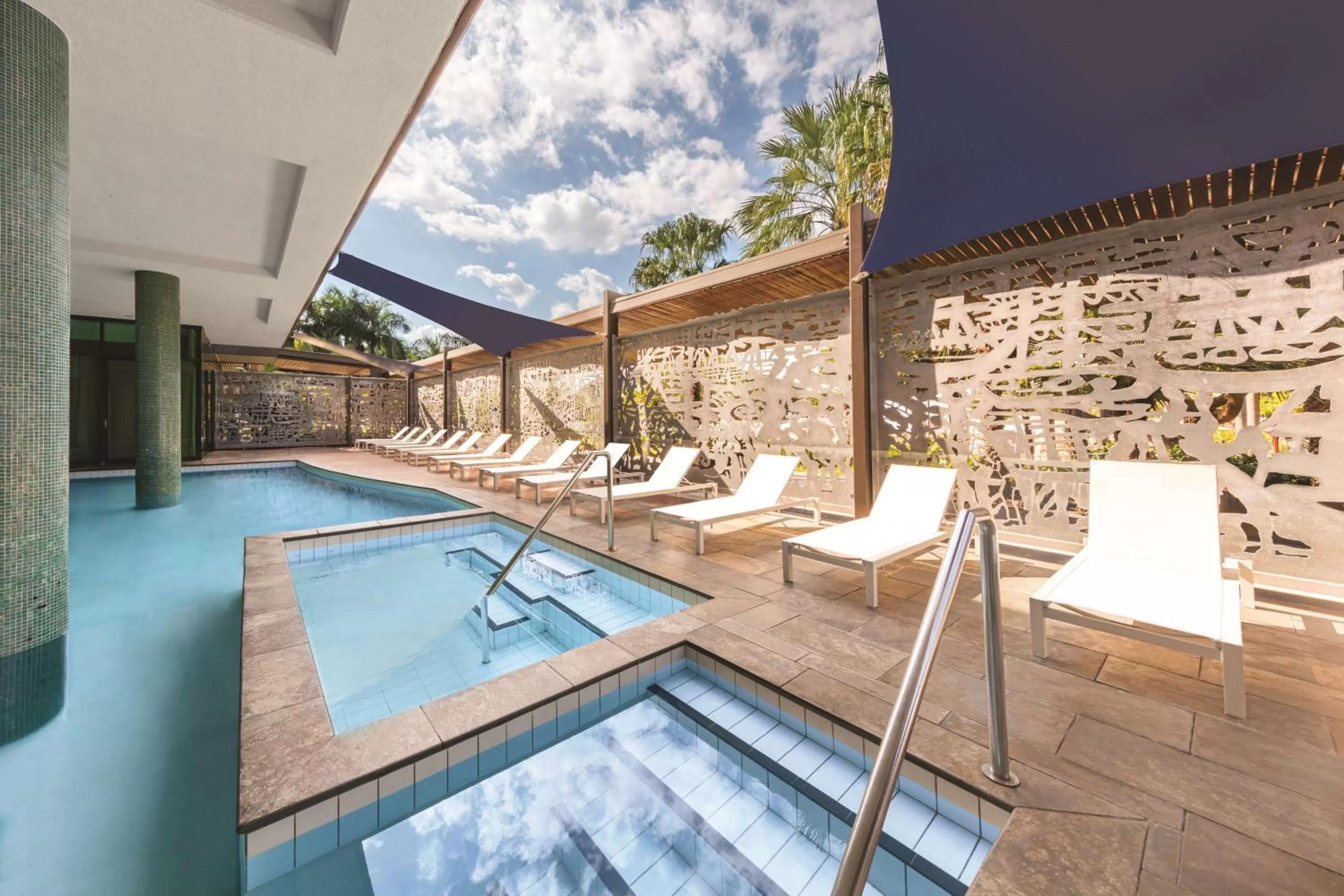 Pool view in Adina Apartment Hotel Darwin Waterfront