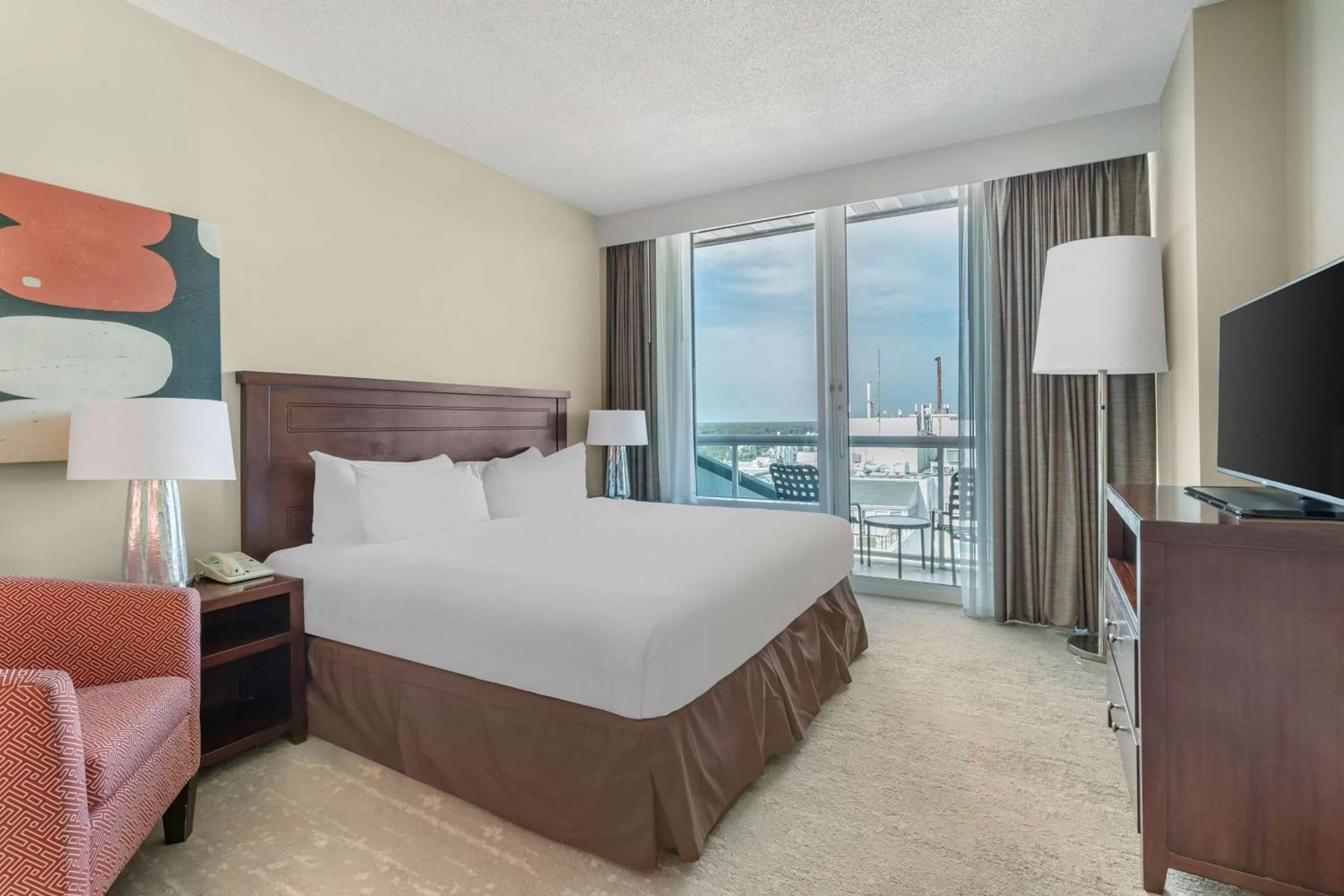 Bed in Hilton Vacation Club Ocean Beach Club Virginia Beach