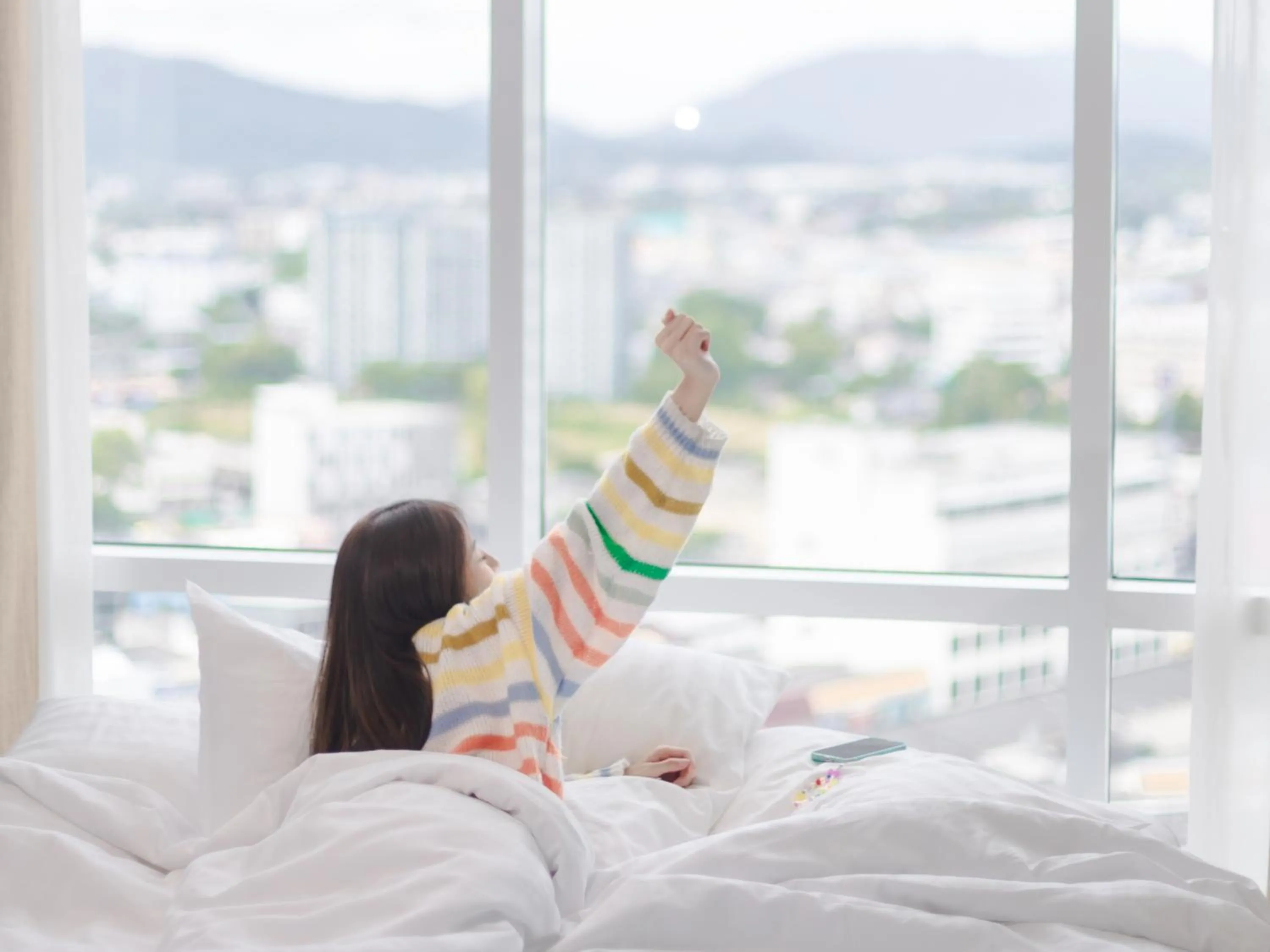 View (from property/room), Bed in Novotel Phuket City Phokeethra