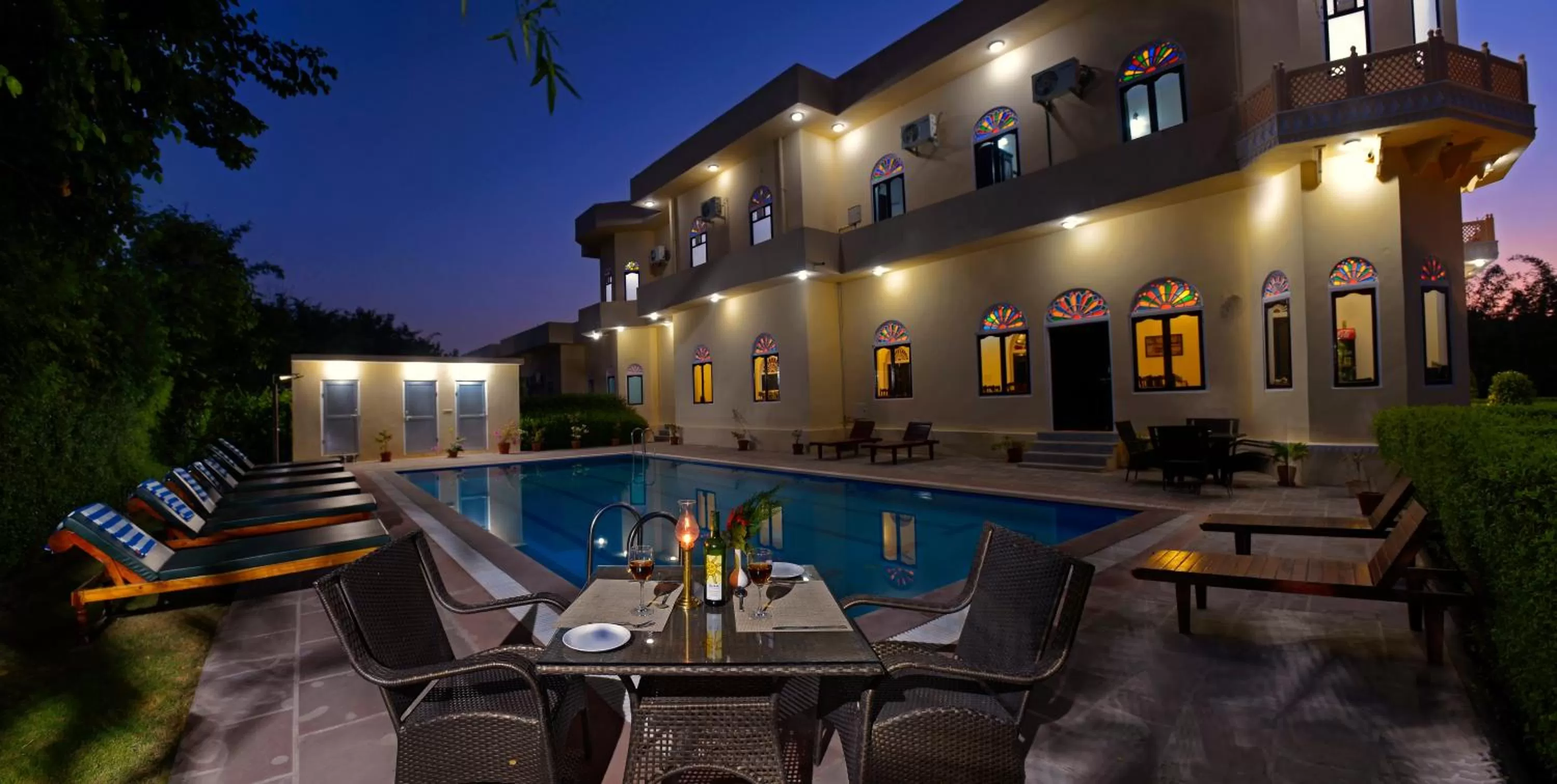 Pool view in Ranthambhore Heritage Haveli