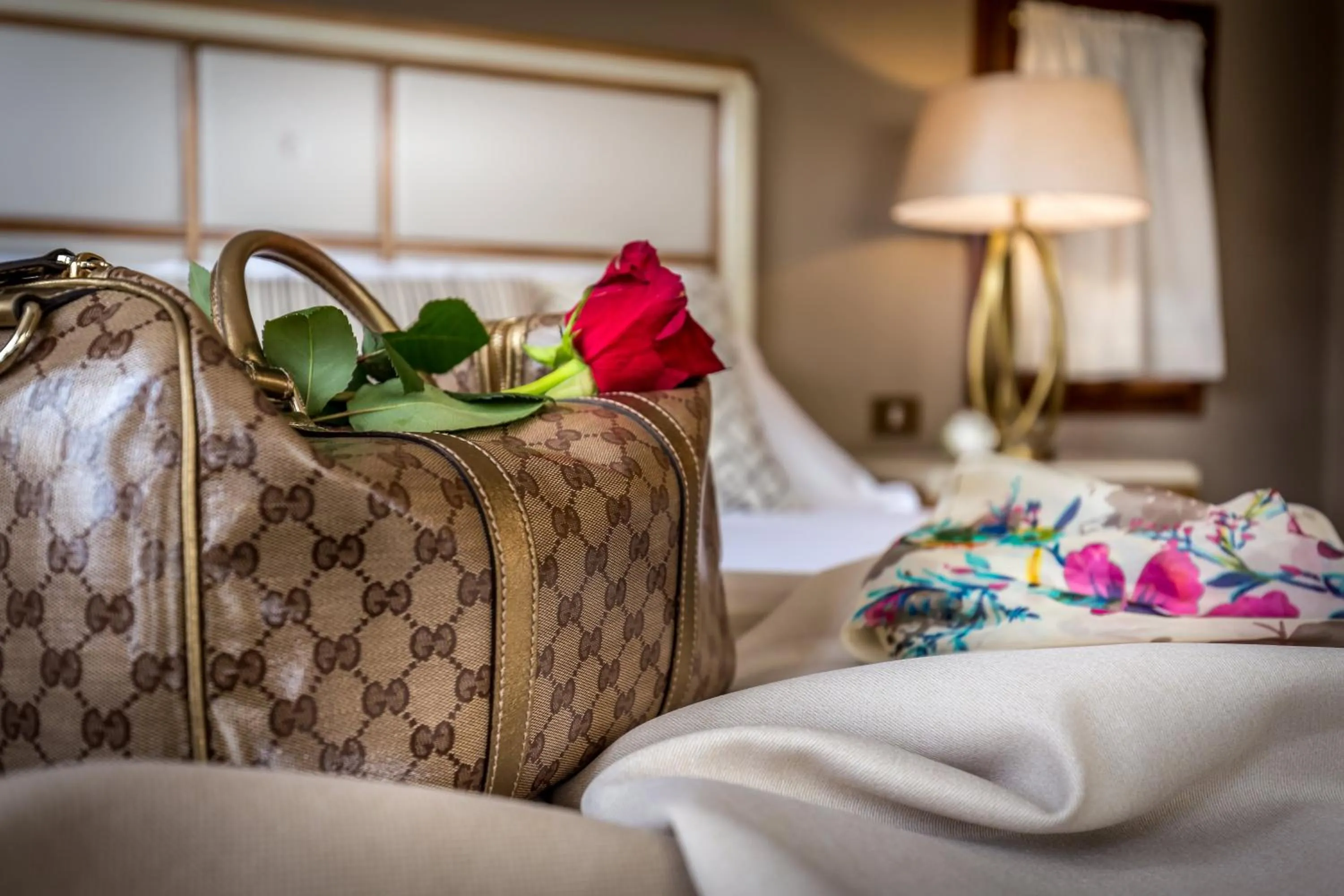 Decorative detail, Bed in Palazzo Ridolfi - Residenza d'Epoca