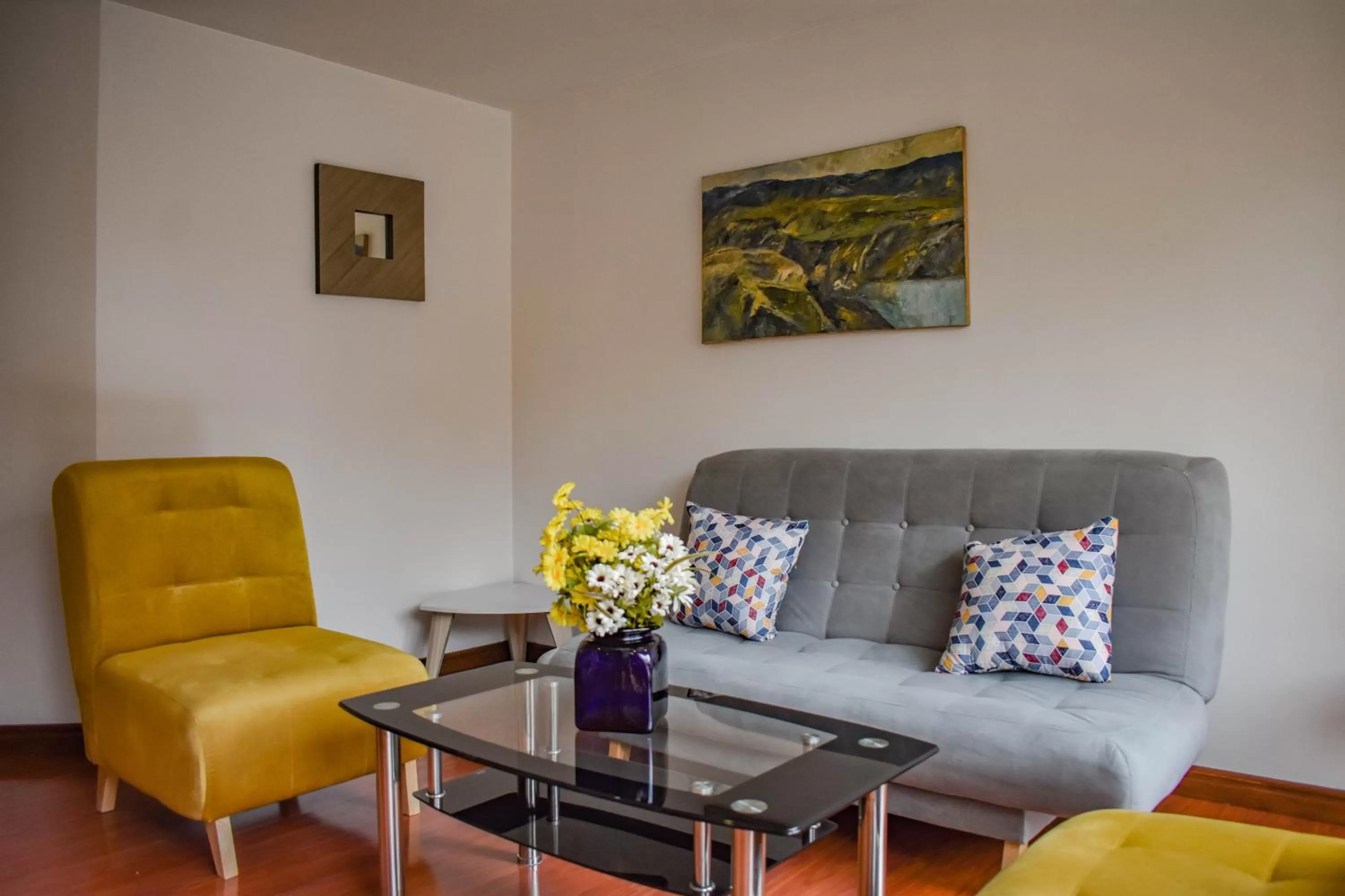 Living room in Cora 96 Street Apartments