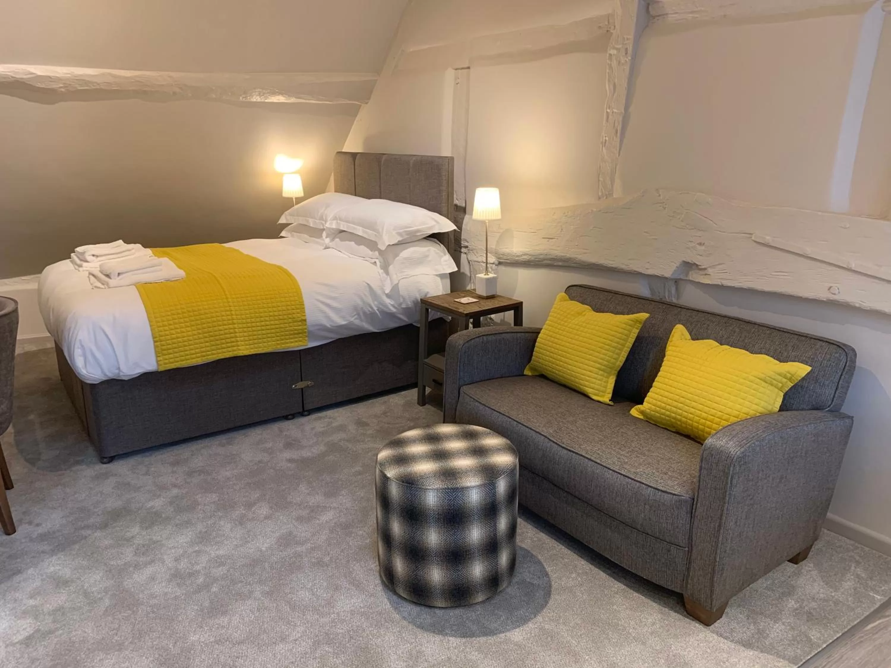 Bed in The Falcon Hotel