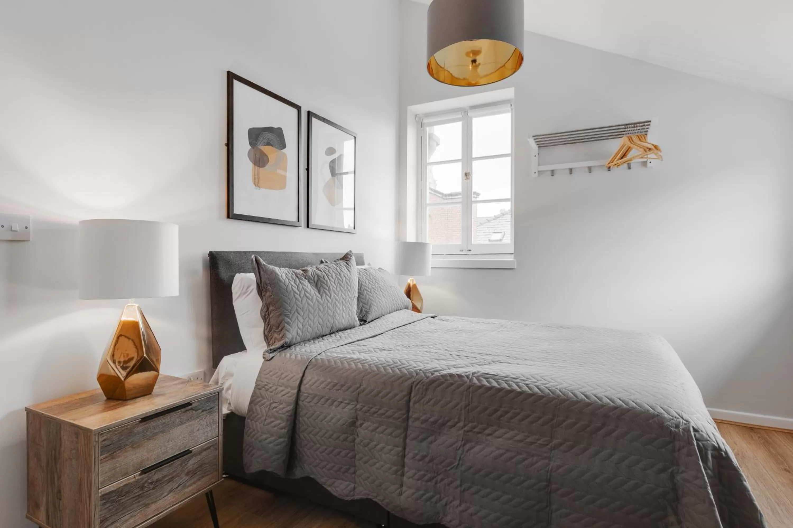 Bedroom, Bed in Stanley St Suites By GuestFirst