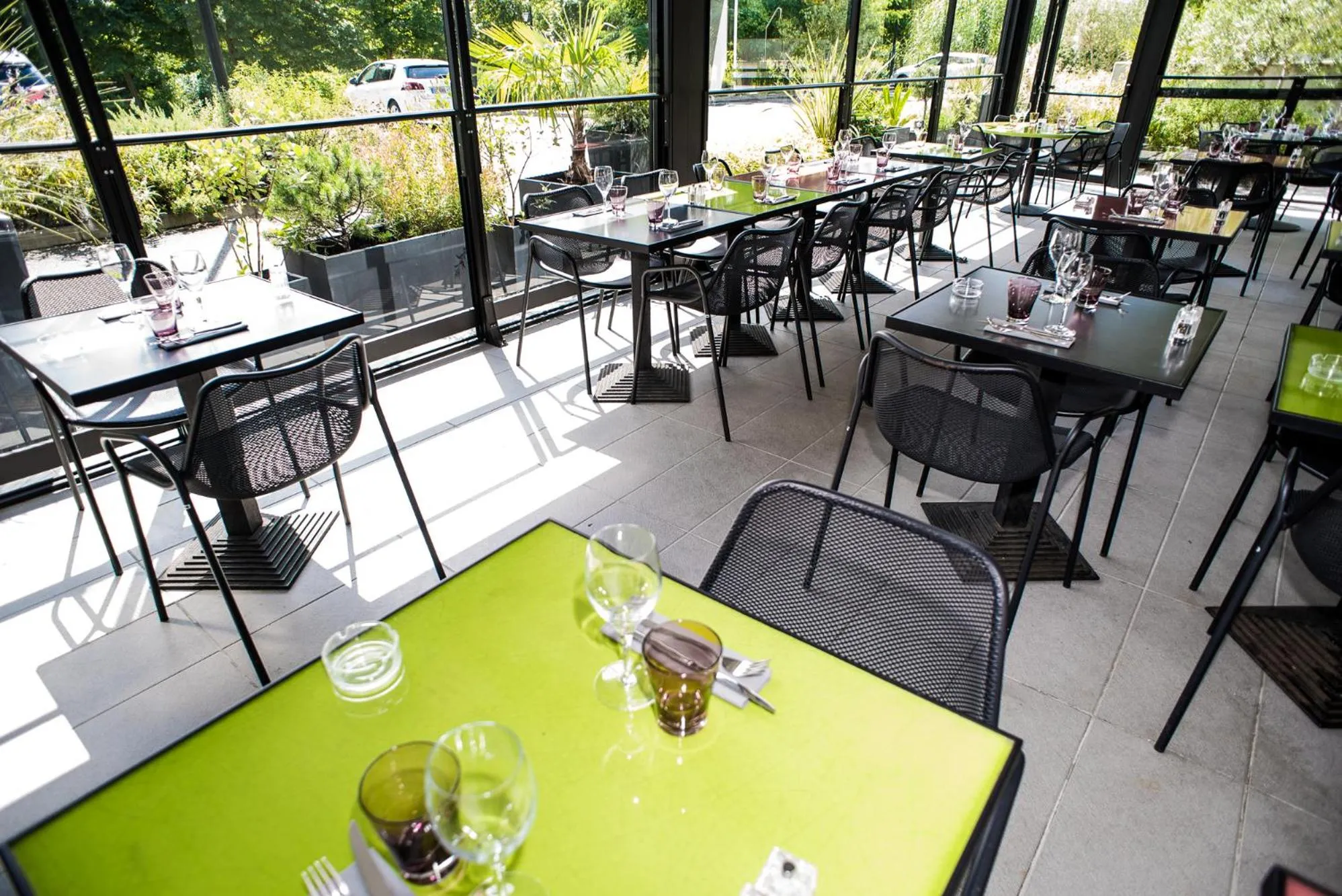 Patio in ibis Styles Toulouse Cite Espace