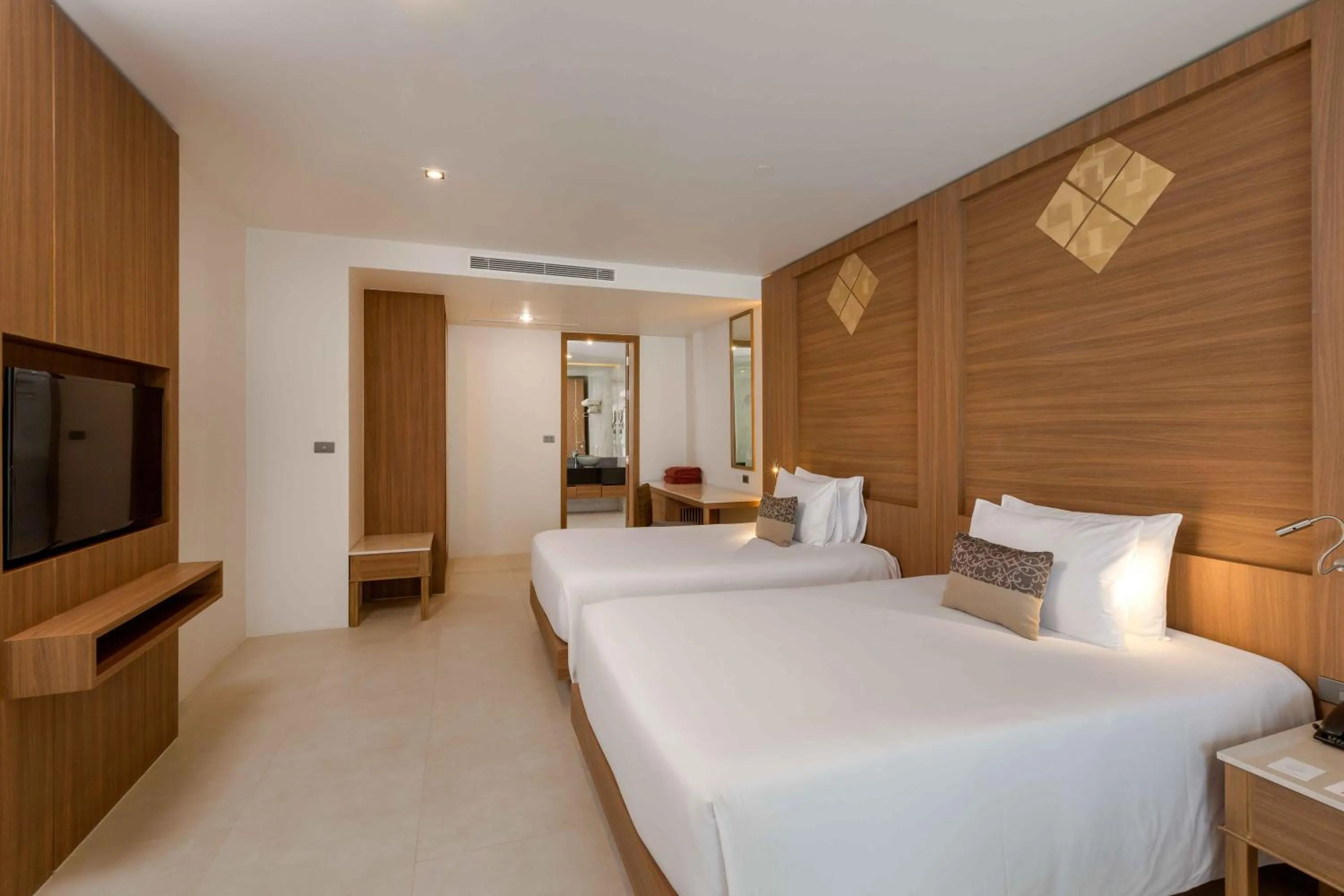 Bedroom, Bed in Splash Beach Resort Phuket Family-Friendly Water Park Resort Near Phuket Airport