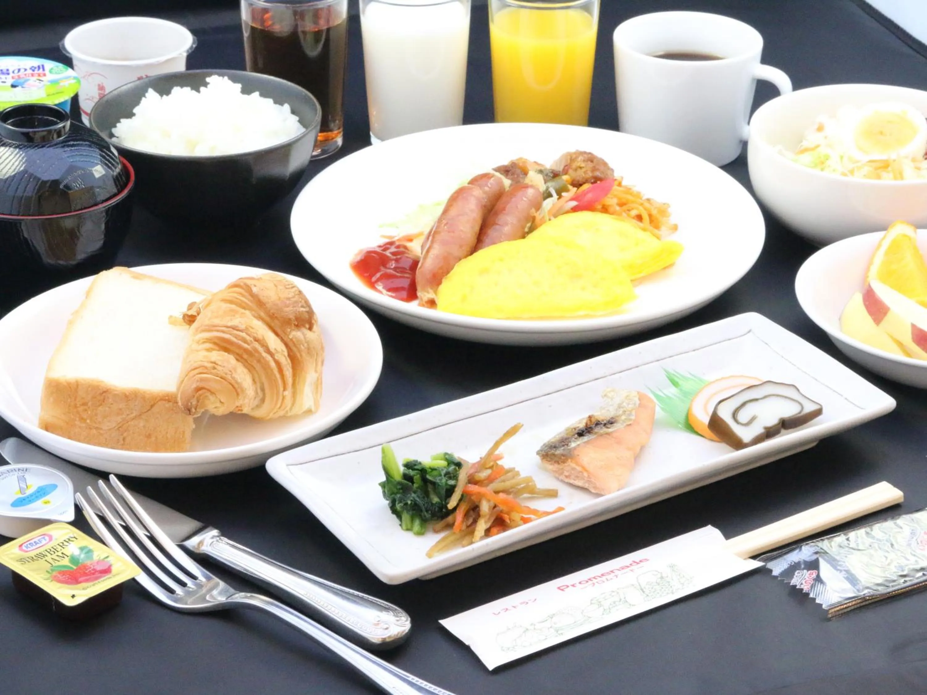 Buffet breakfast in APA Hotel Tonami Ekimae