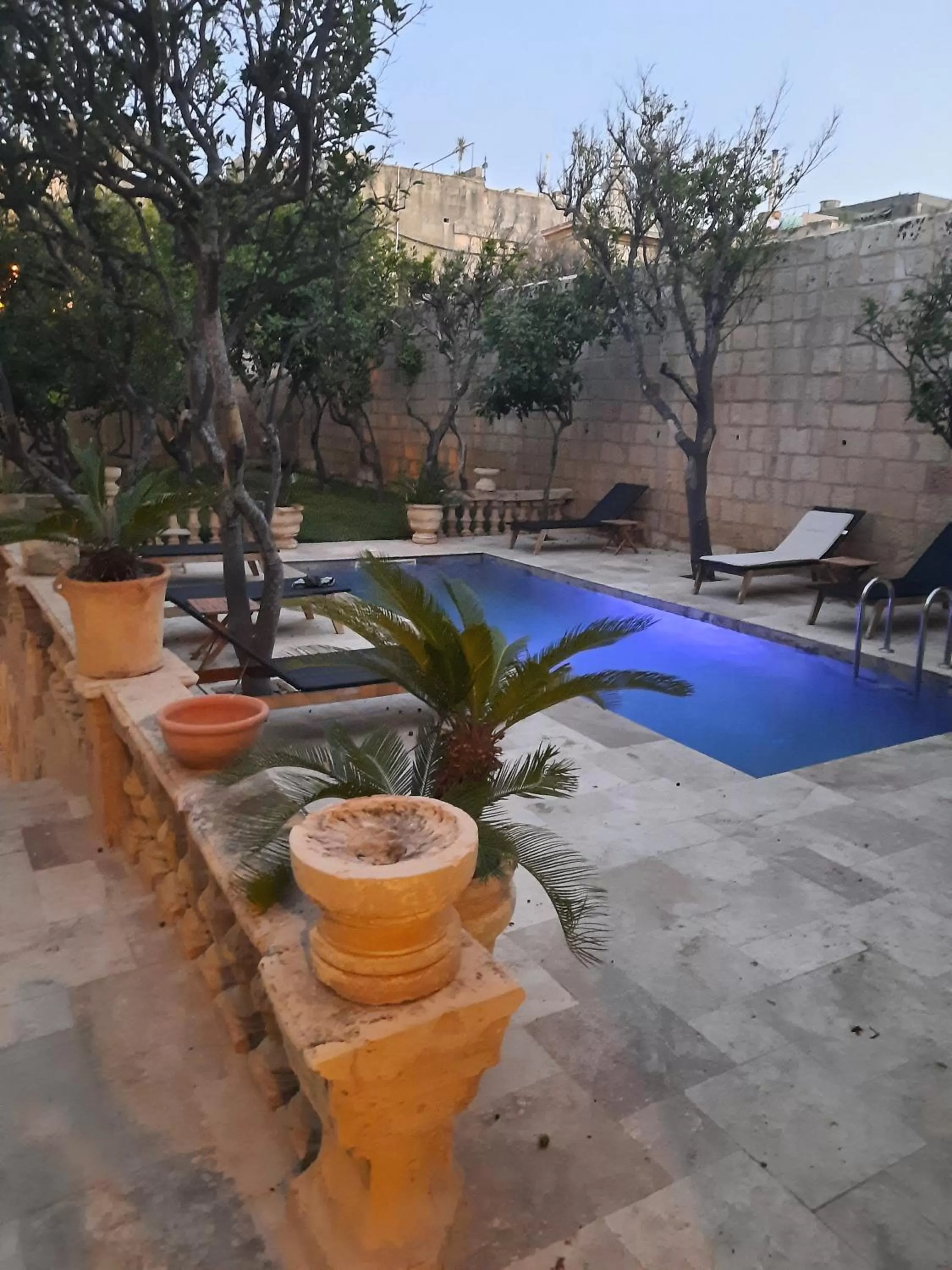 Pool view in Palazzo Pisani Malta Boutique and SPA