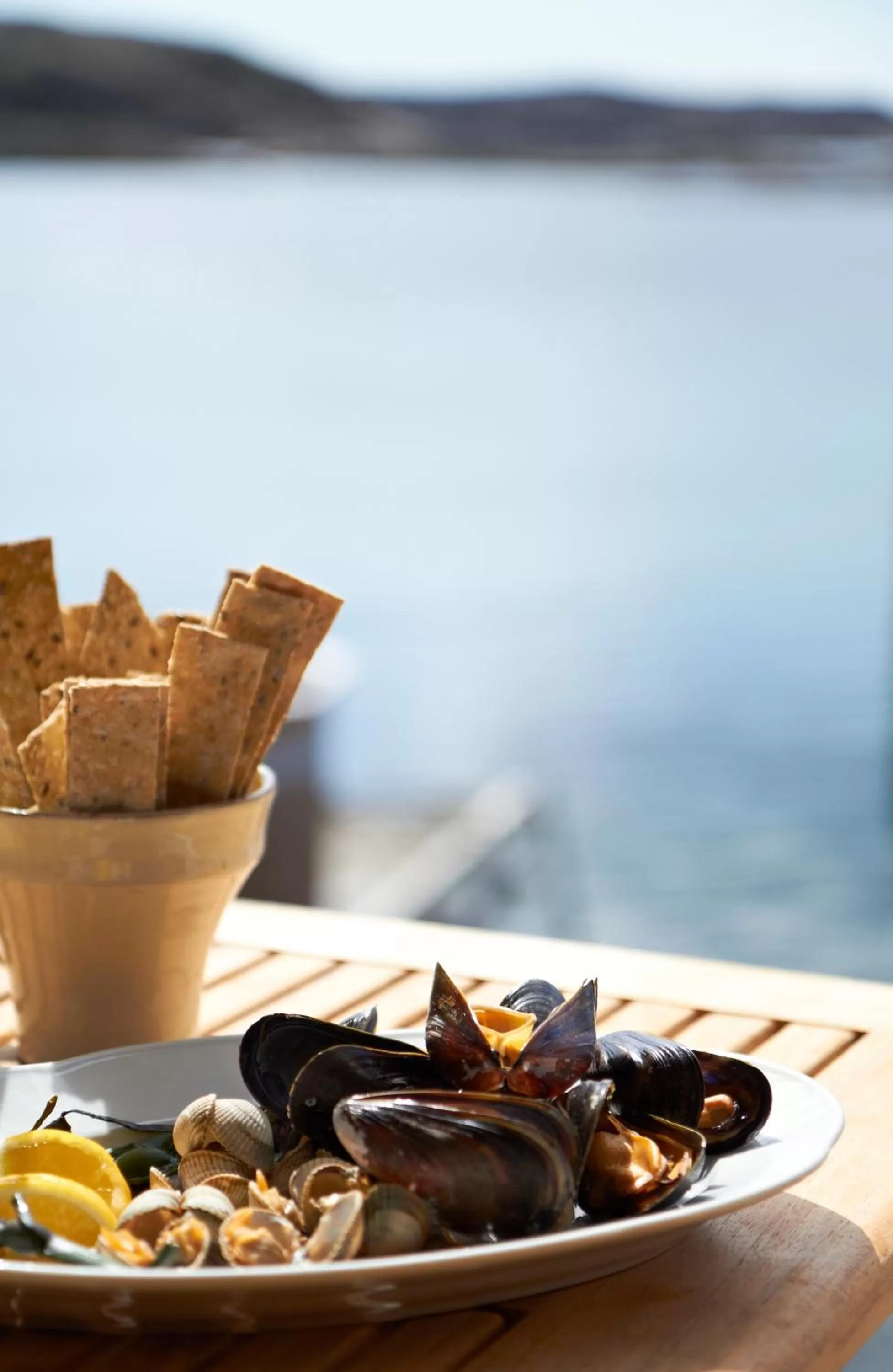 Food and drinks in Everts Sjöbods Bed & Breakfast