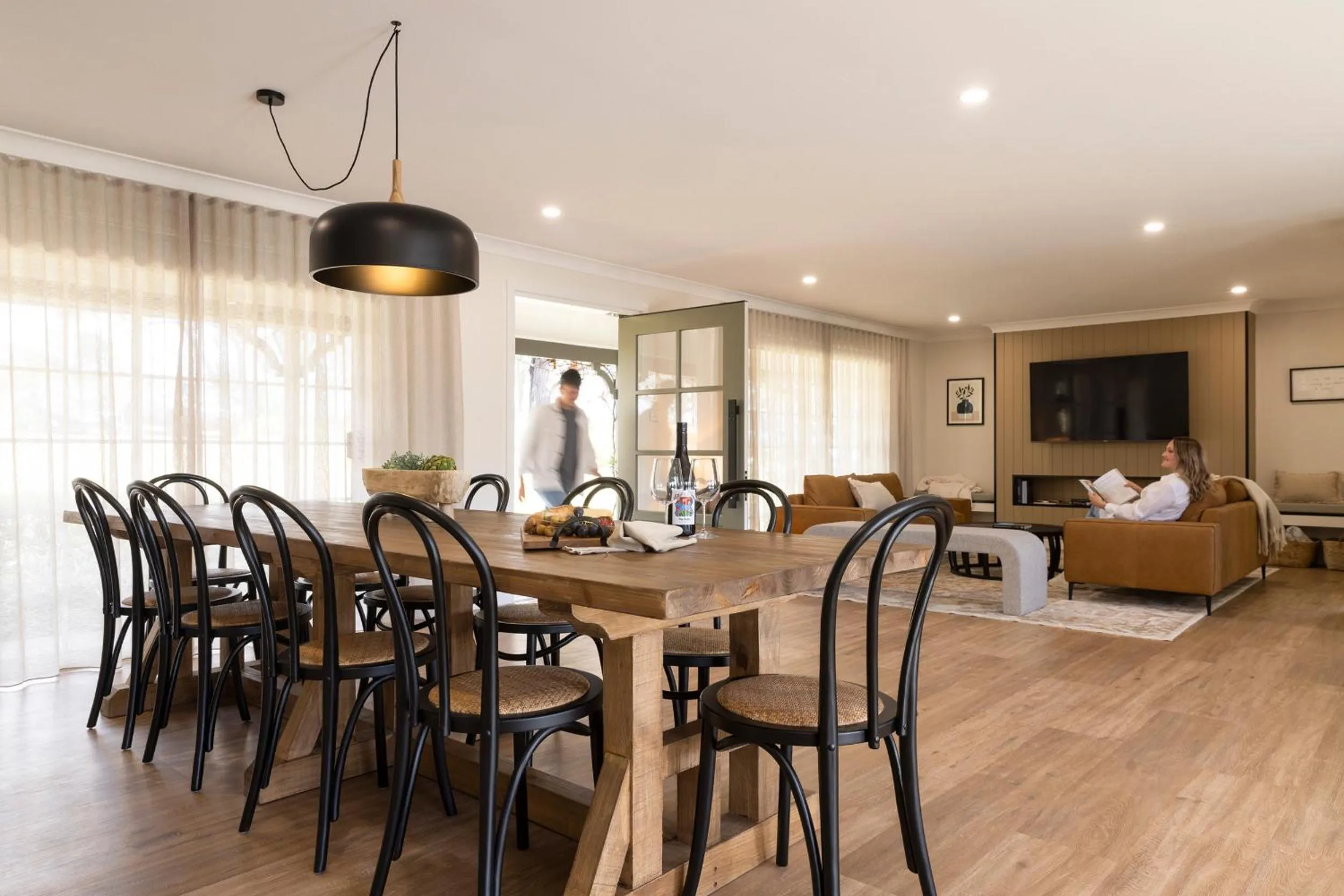 Living room in Hermitage Lodge