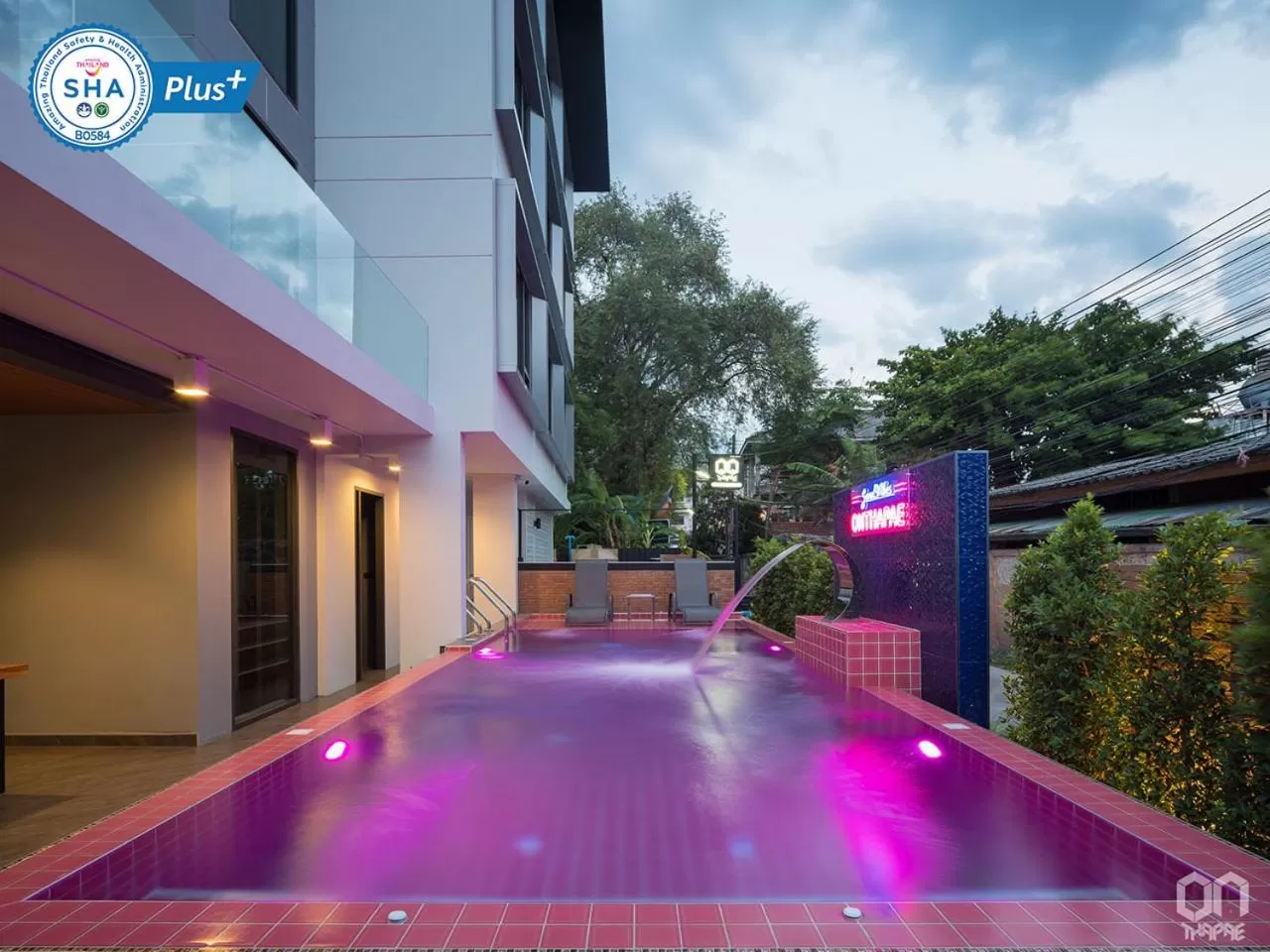 Pool view in ON Thapae Gate Chiangmai