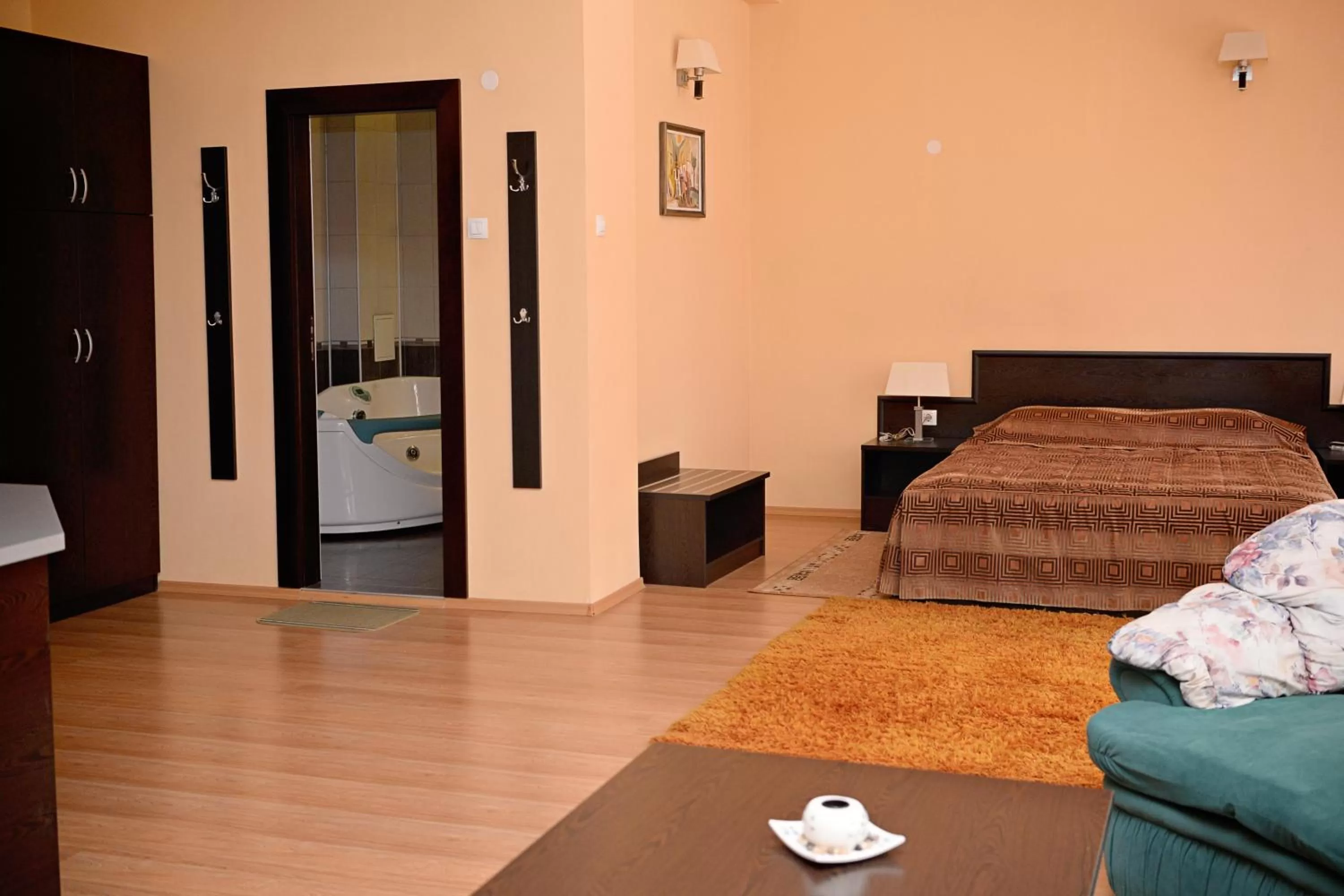 Bed in Family Art-Hotel Zora