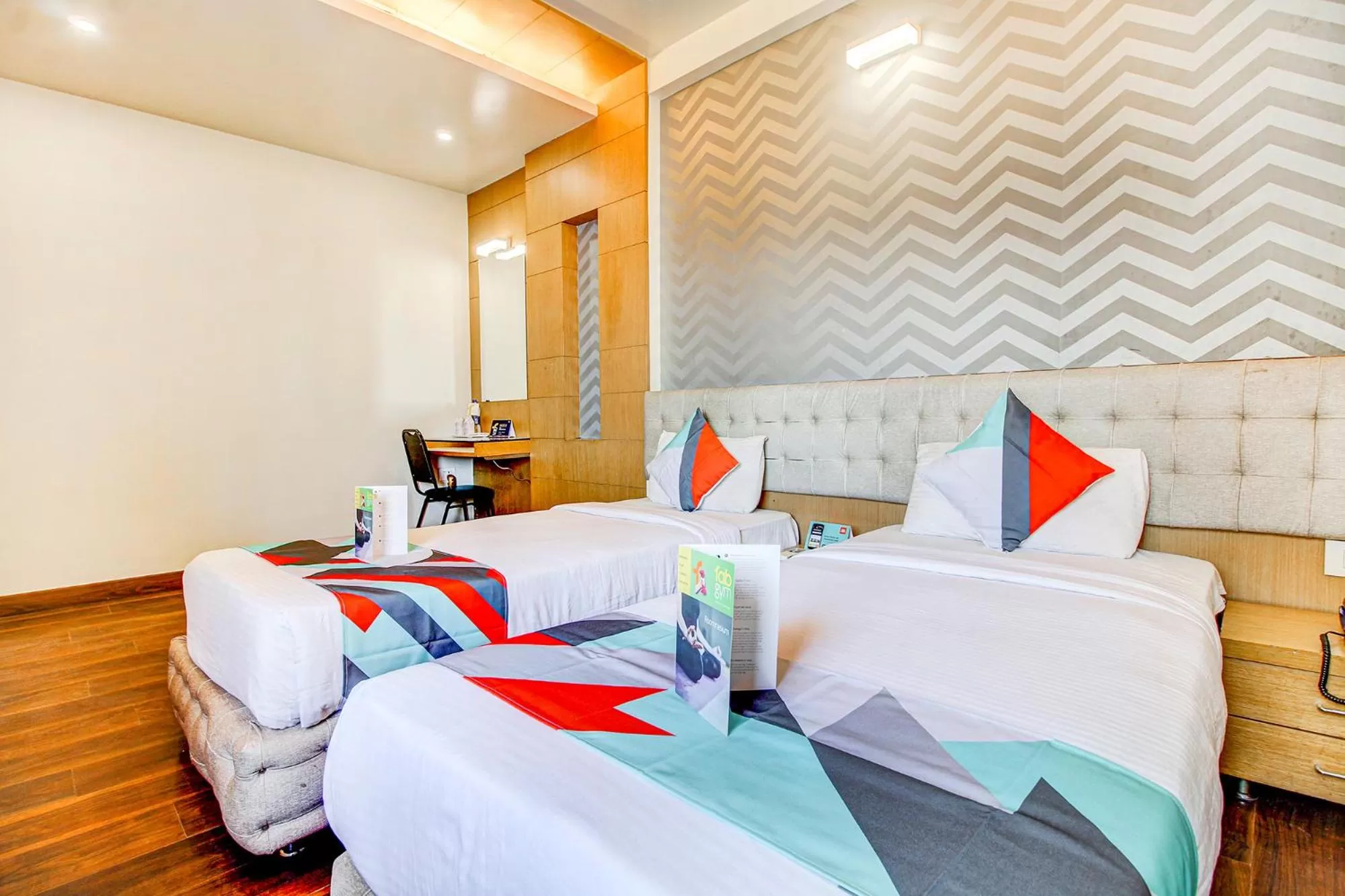 Bedroom, Bed in FabHotel Naman Palace