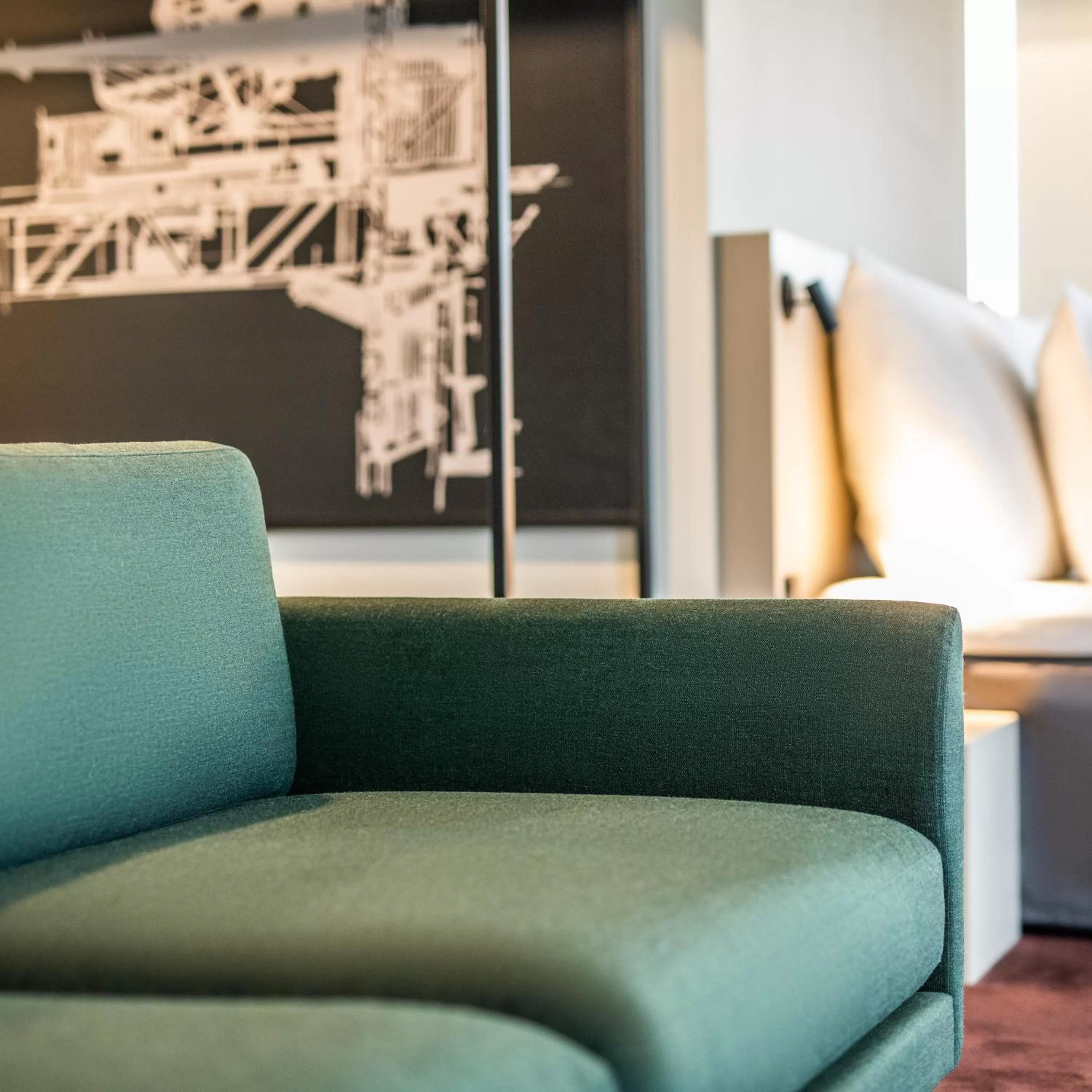 Living room in Comwell Copenhagen Portside Dolce by Wyndham